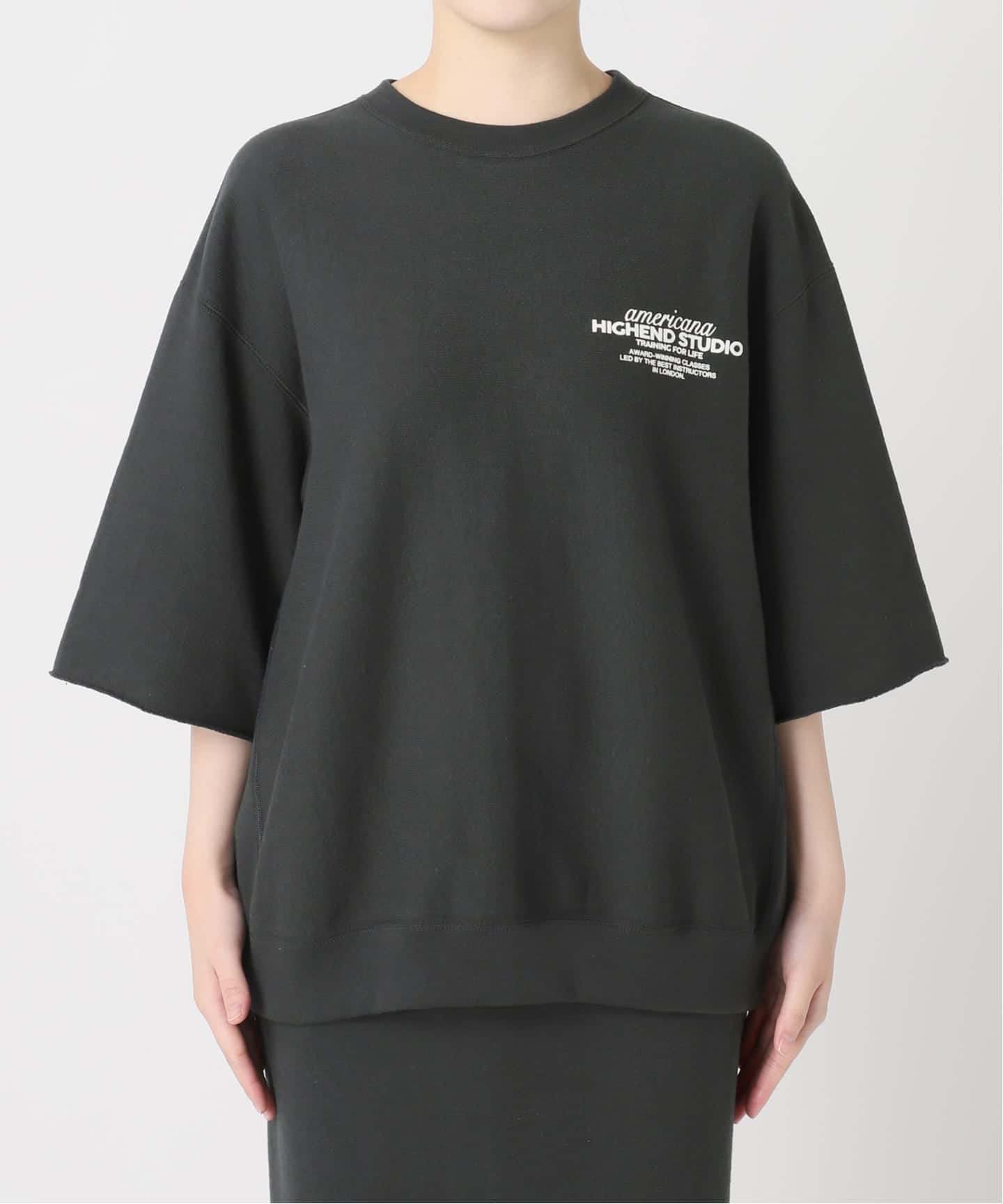 AMERICANA/アメリカーナ】 HALF SLEEVE SWEAT（スウェット）｜L