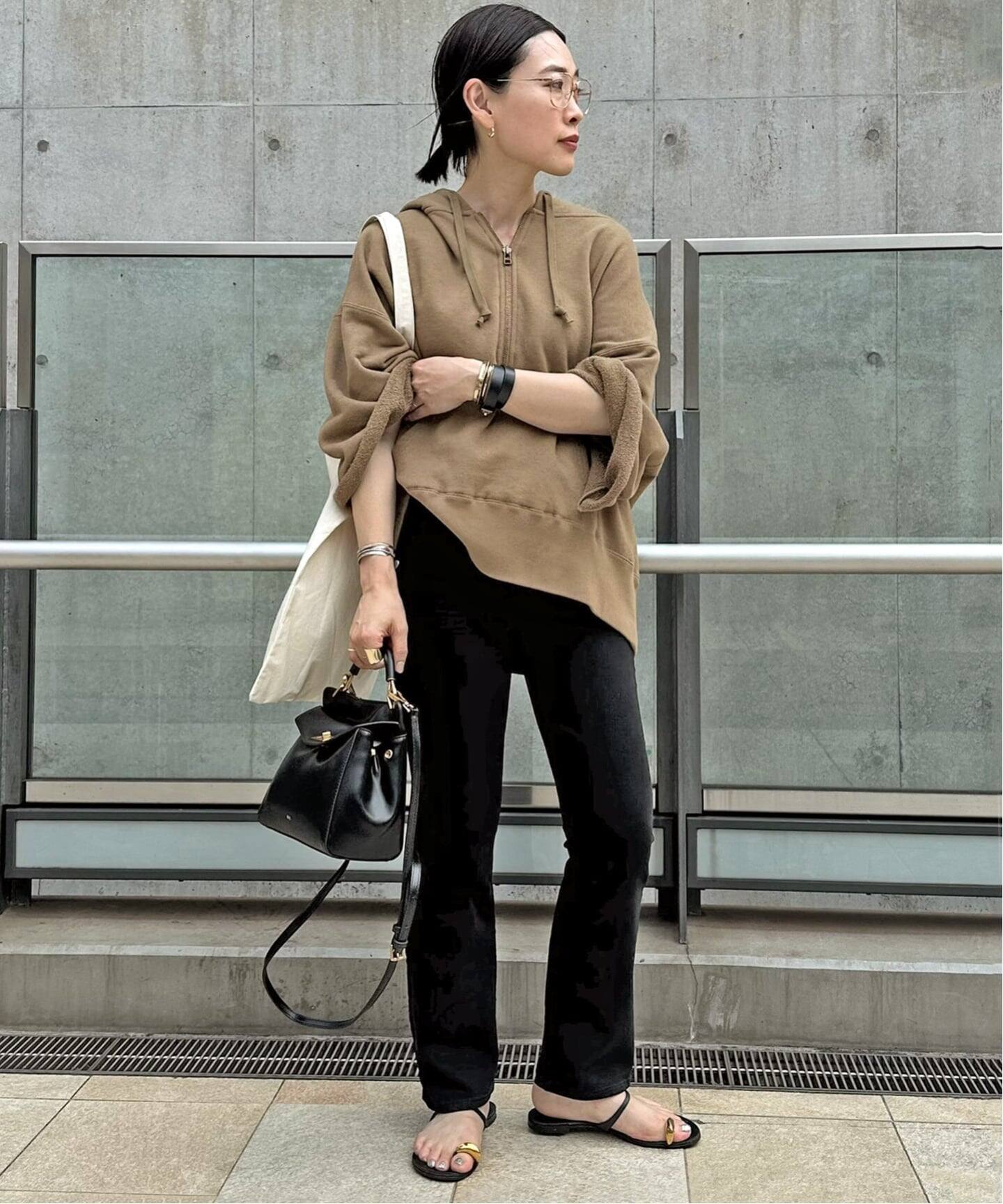 ウールミックスハーフジップフーディ（Tシャツ／カットソー）｜AP