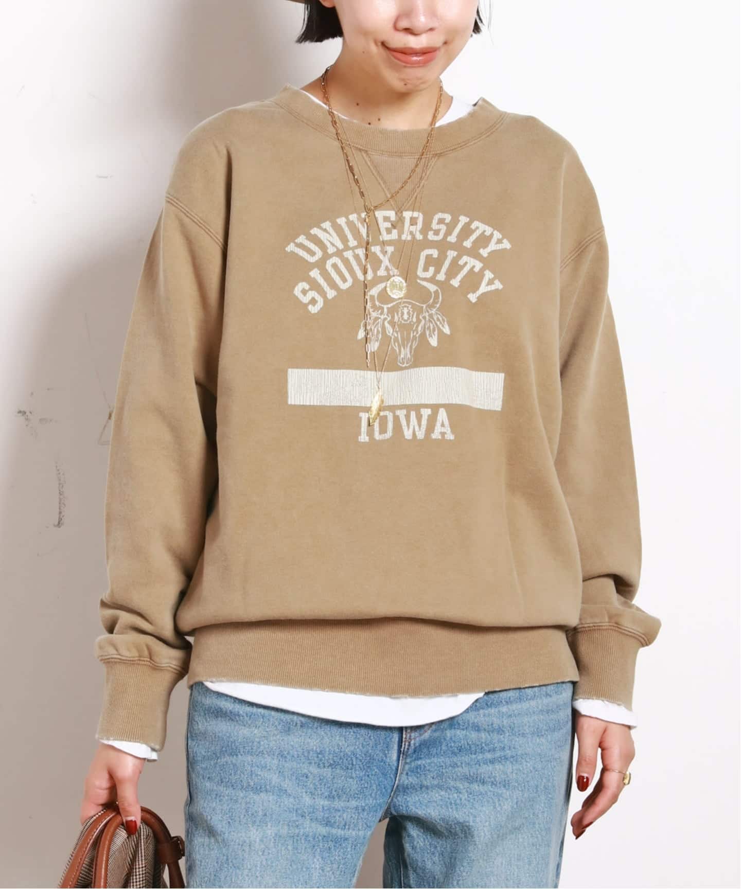 athletic wear MASON】別注カレッジスウェット（Tシャツ／カットソー