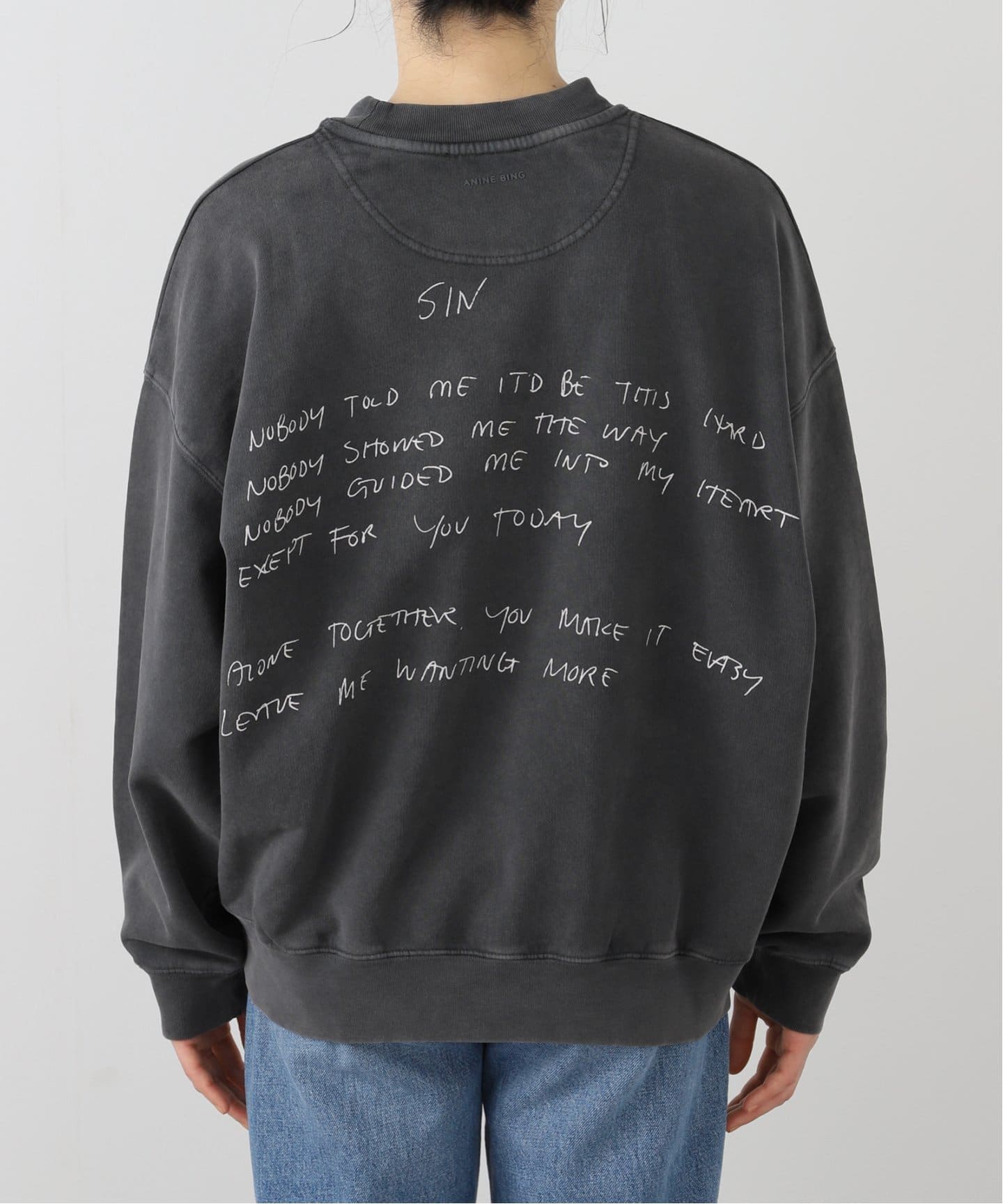 ANINE BING/アニン ビン】JACI SWEATSHIRT LYRICS（スウェット