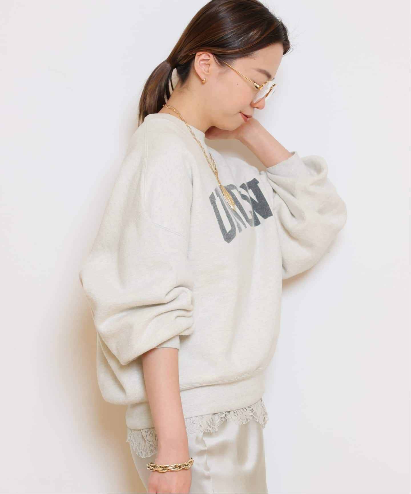 REMI RELIEF/レミレリーフ】UNCW クルーネック スウェット（スウェット