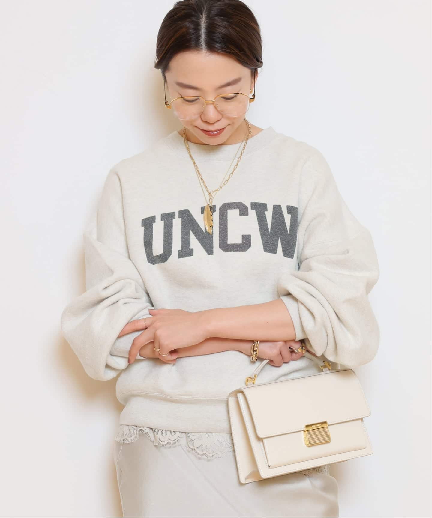 MUSE 別注レミレリーフILLINOIS クルーネックプルオーバースウェット