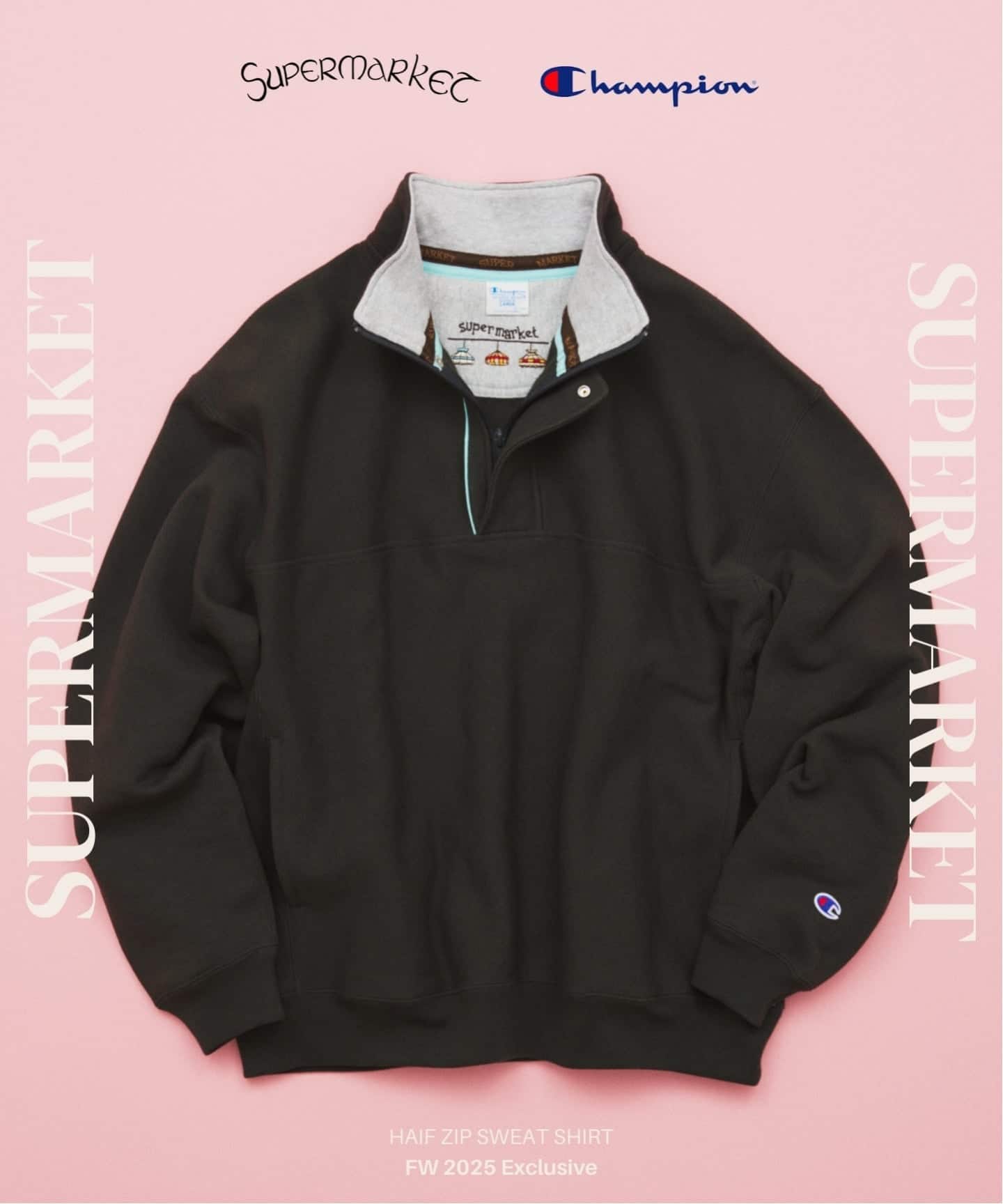 CHAMPION / チャンピオン for スーパーマーケット ハーフ ジップ