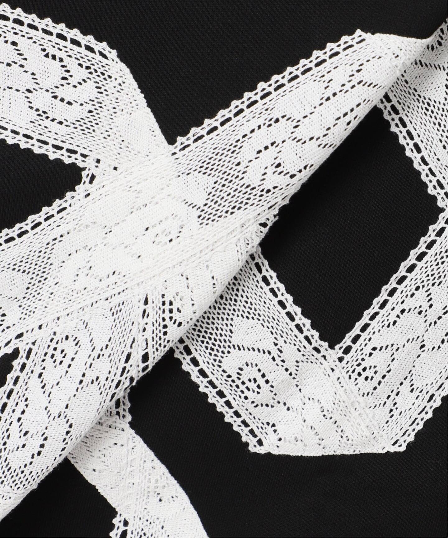 Yuhan Wang for LULU】lace bow sweatshirt（Tシャツ／カットソー