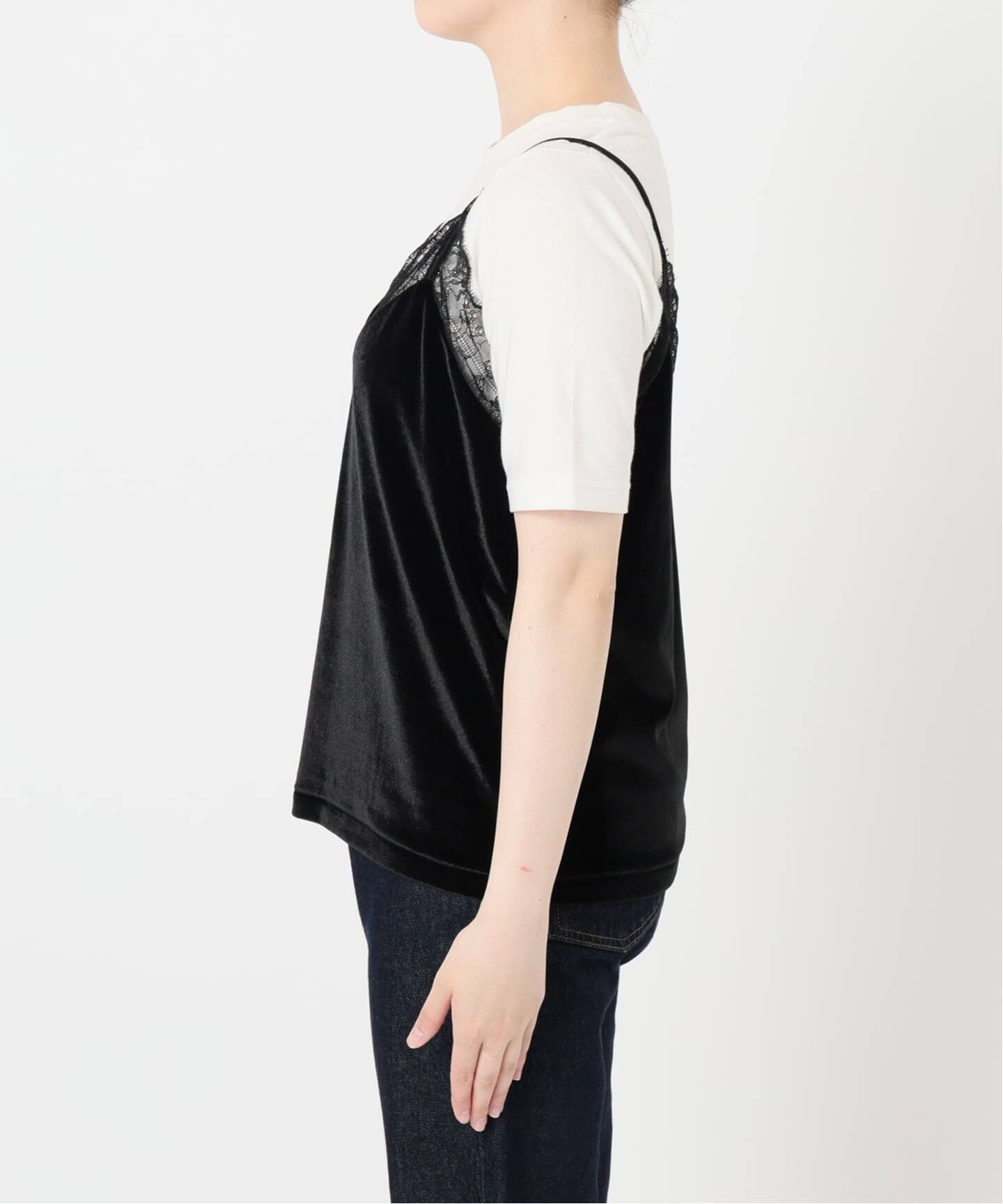 miller/ミラー SLOBE別注 ベロアレースミャミソール（キャミソール