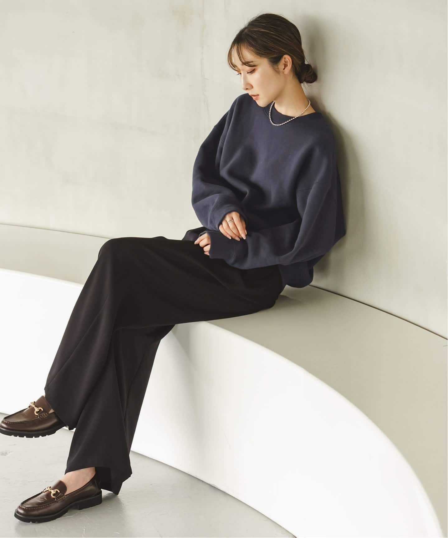 ナッピングオーバーニュアンススウェット（スウェット）｜NOBLE