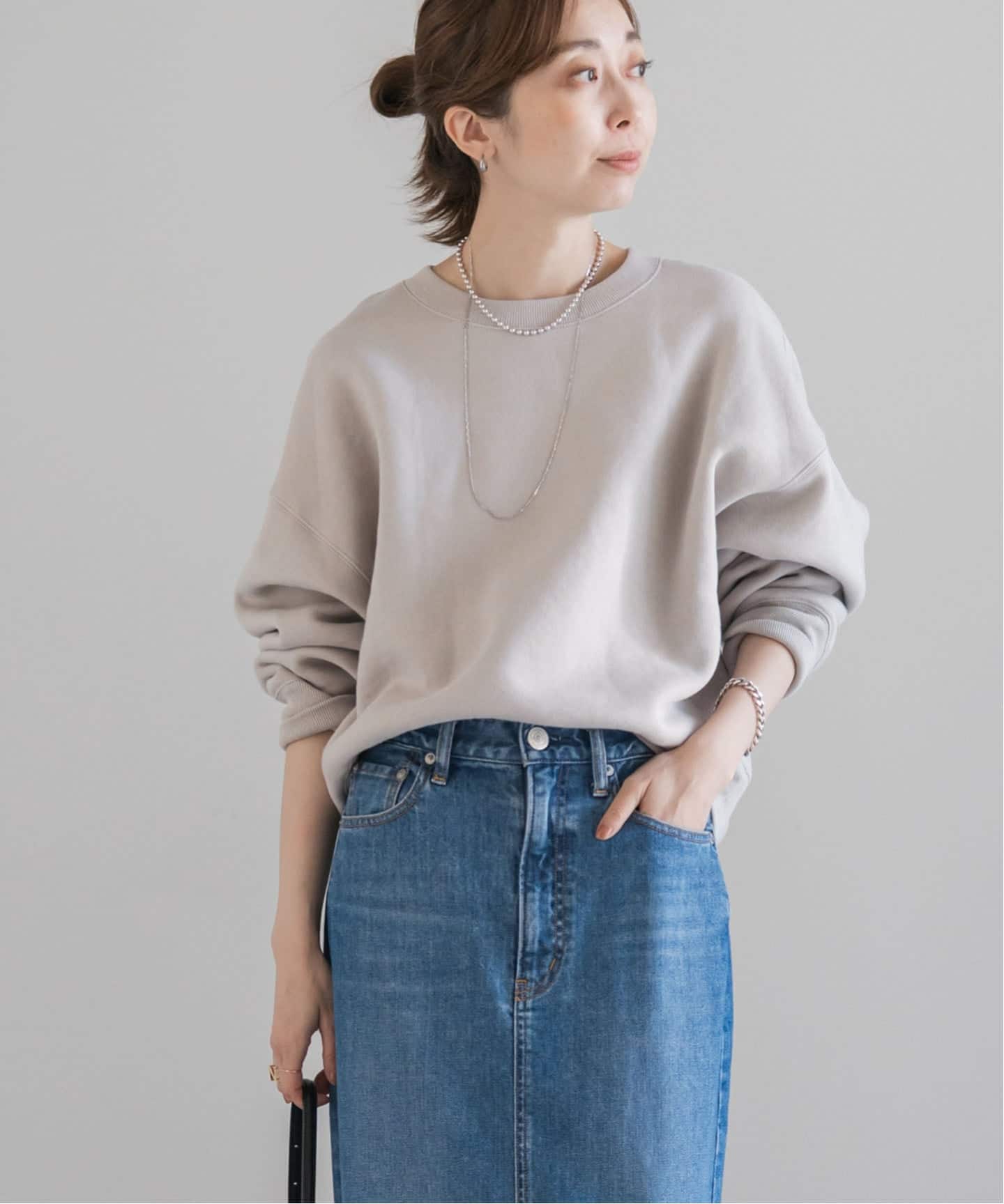 ナッピングオーバーニュアンススウェット（スウェット）｜NOBLE