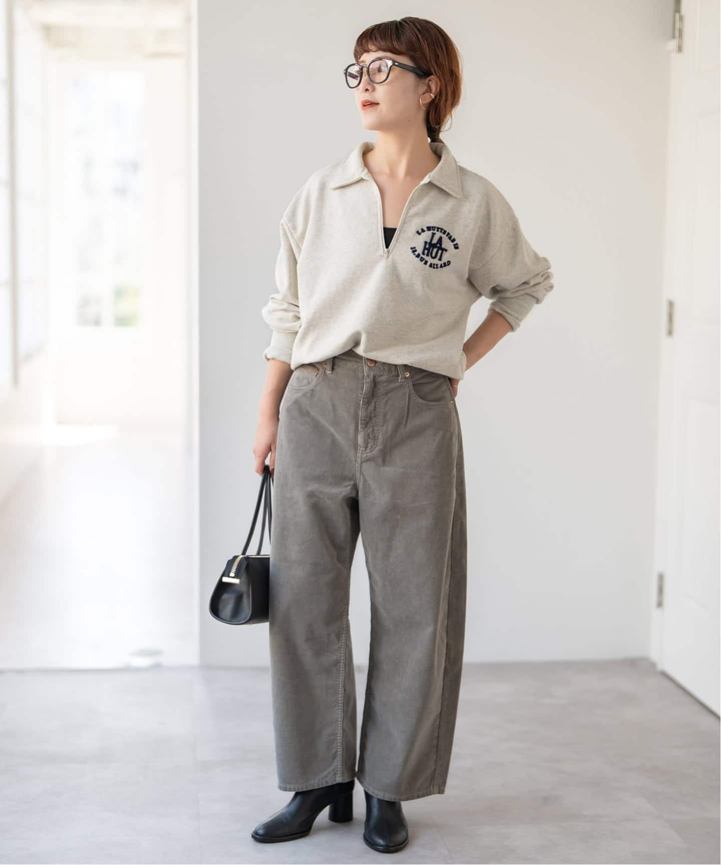 La Hutte / ラ ユット ハーフジップスウェット（スウェット）｜Spick