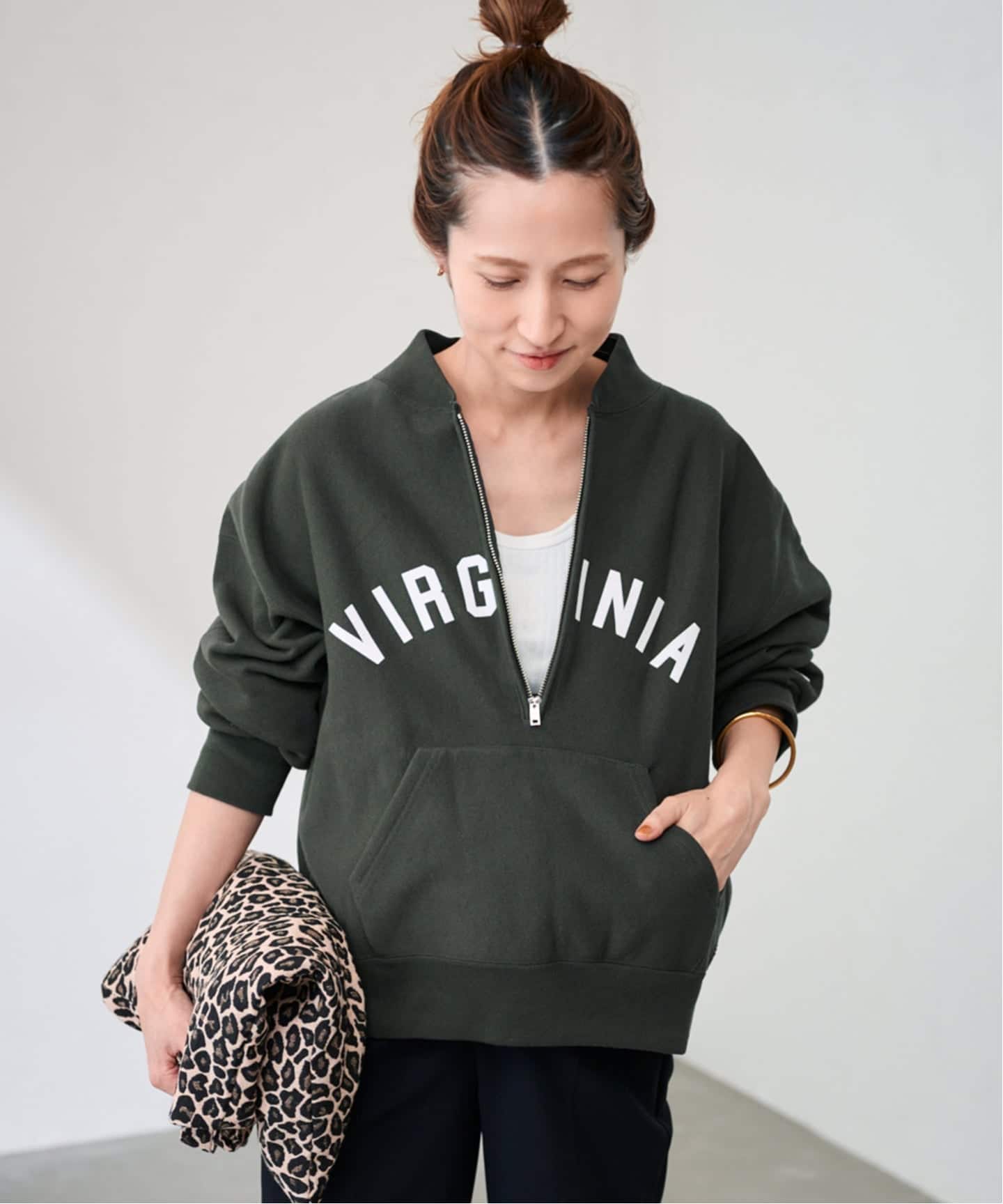 Champion/チャンピオン 別注REVERSE WEAVE11.5OZロゴハーフジップ