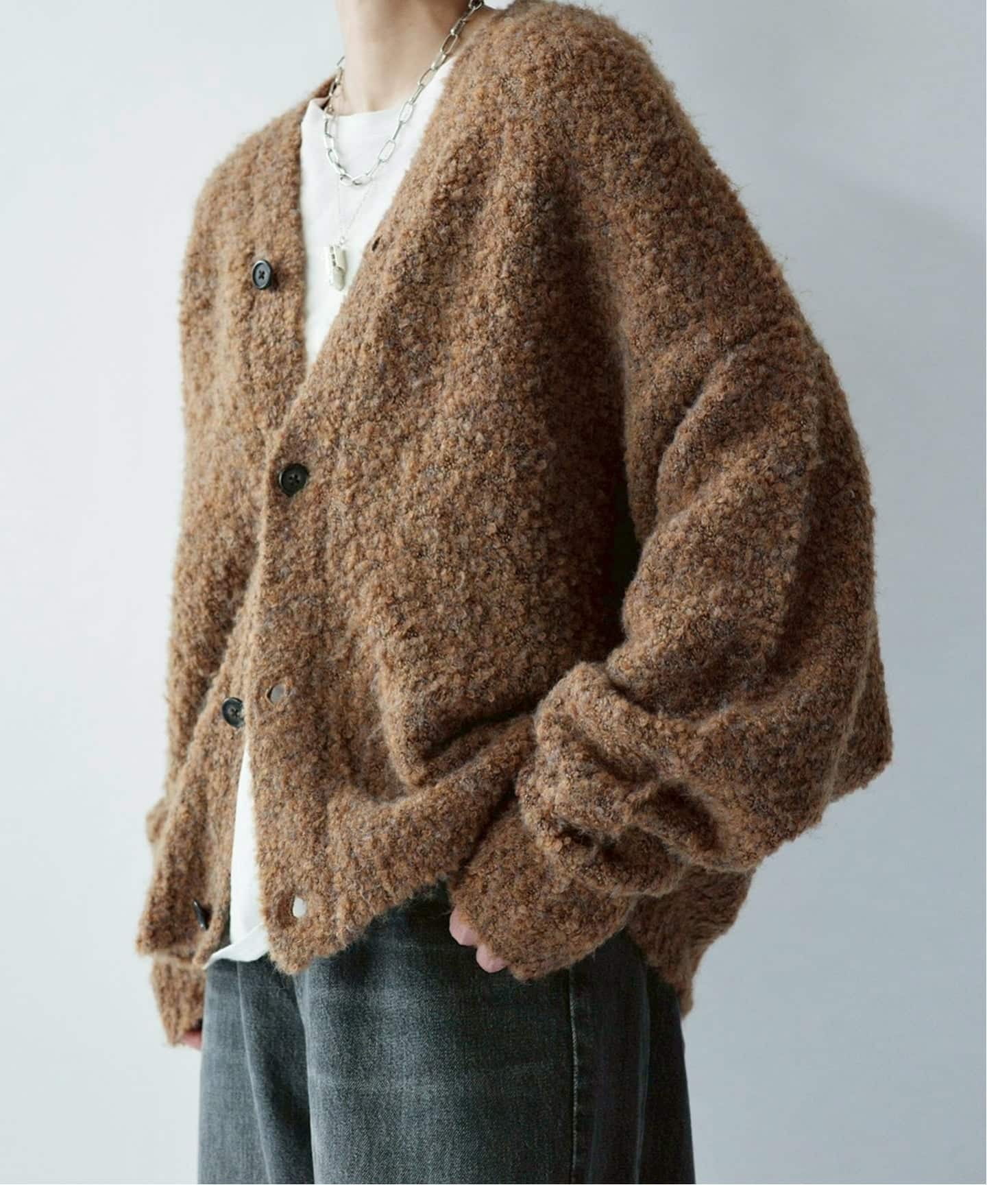 追加》ブークレー Vネックカーディガン（カーディガン）｜journal