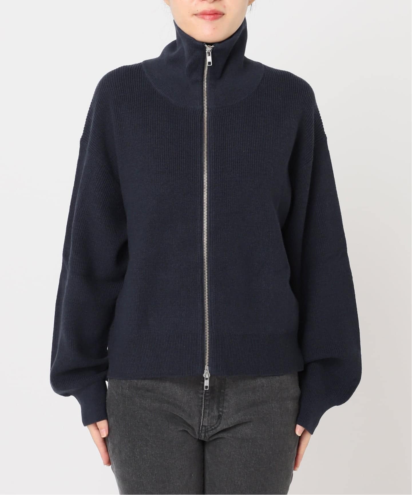 WEB限定追加2》ダブルジップニットカーディガン（カーディガン