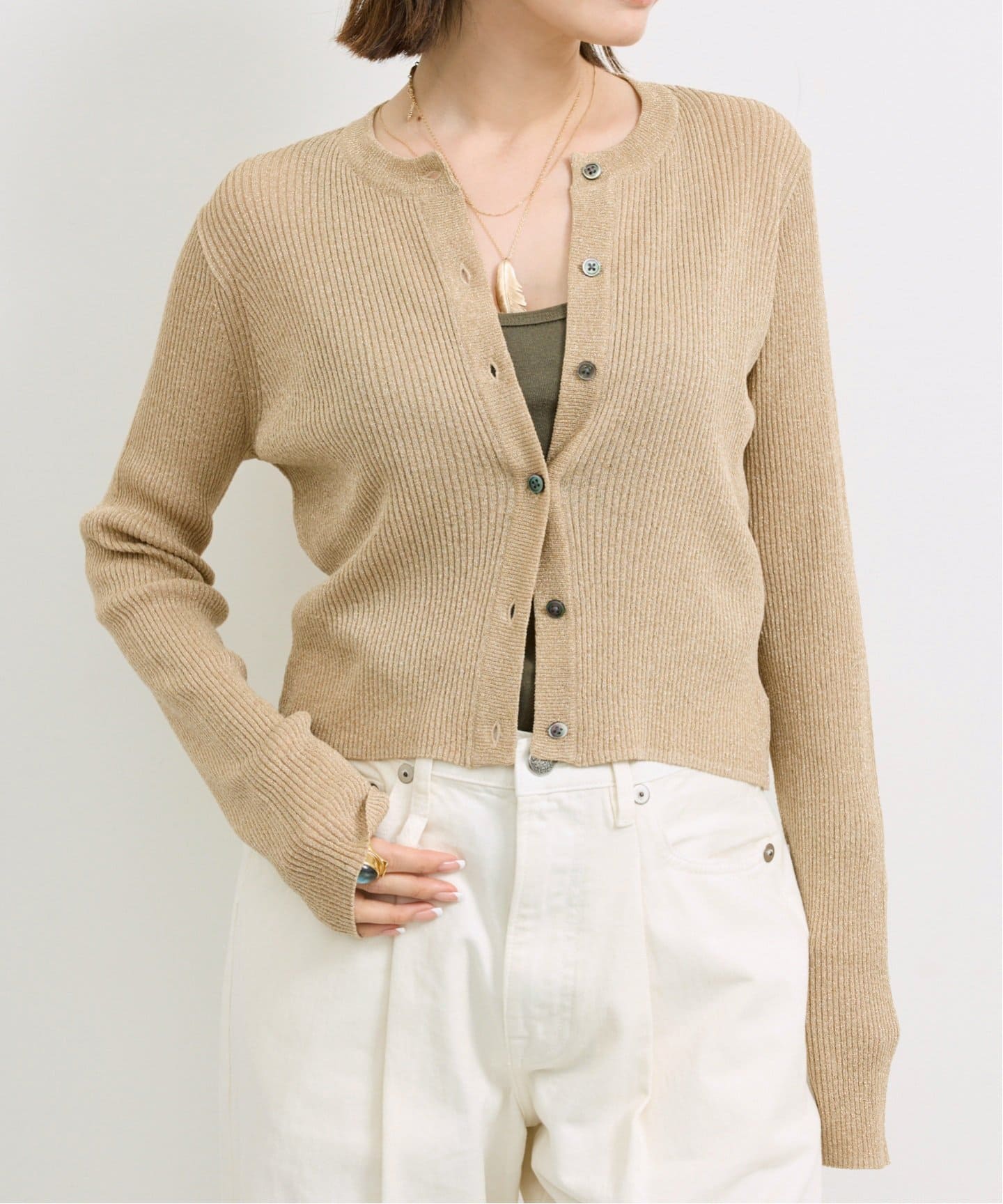Rib Knit Cardigan（カーディガン）｜L'Appartement（アパルトモン）の