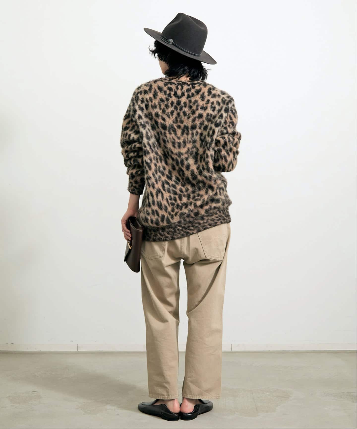 LANEUS/ラネウス】 LEOPARD CARDIGAN（ニット／セーター）｜L