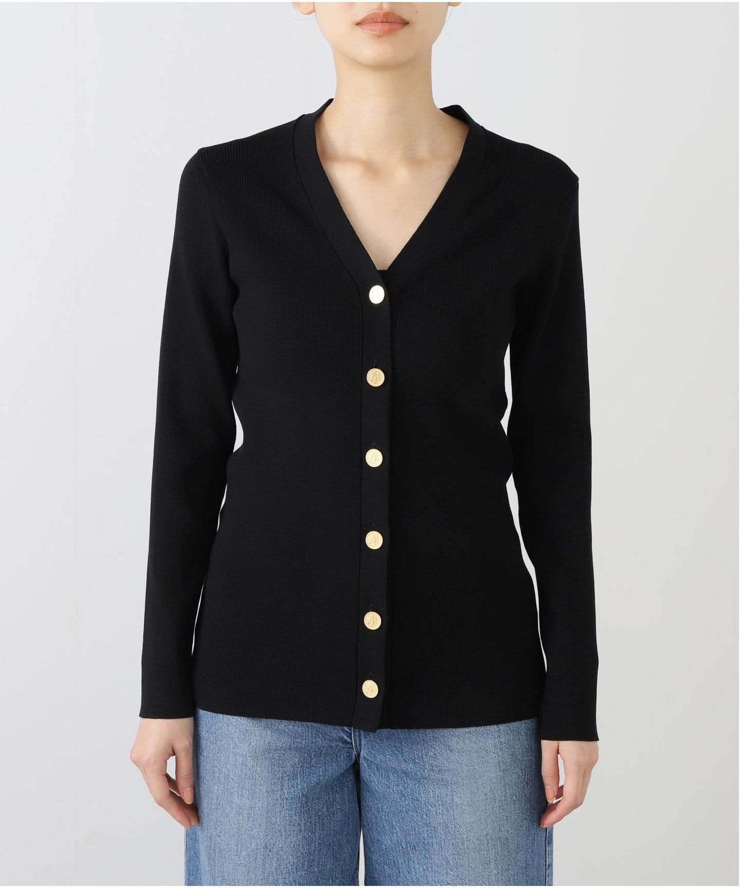 追加 *DINER RIB Vネックカーディガン（カーディガン）｜Deuxieme