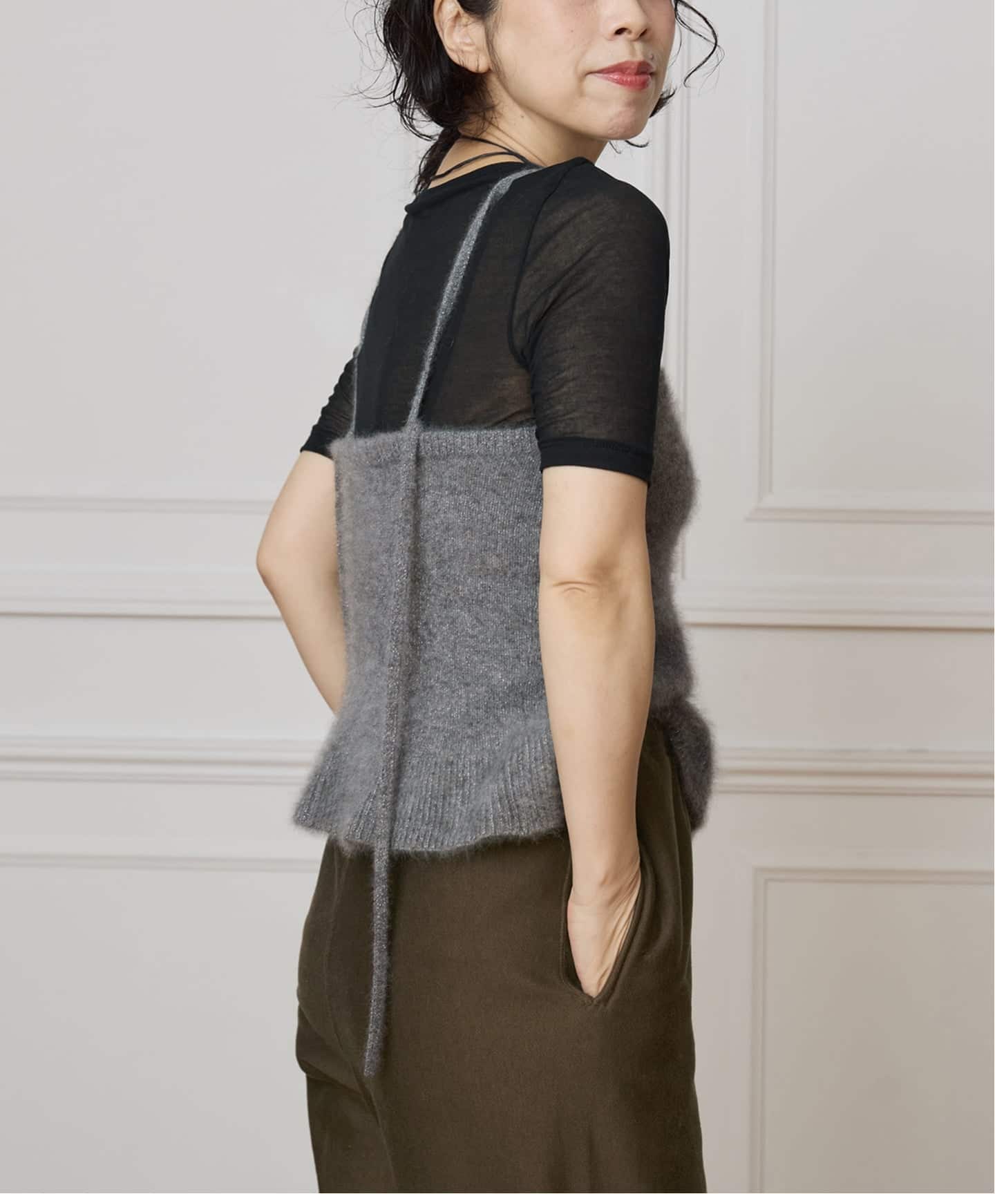 IENA LA BOUCLE ファーニットキャミソール（ニット／セーター）｜IENA