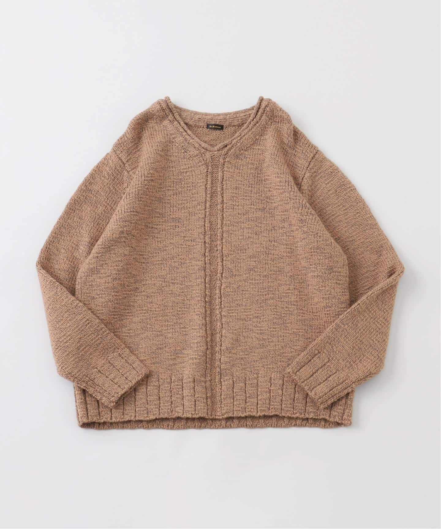 ETS.MATERIAUX(マテリオ) スラブ Vニット（ニット／セーター