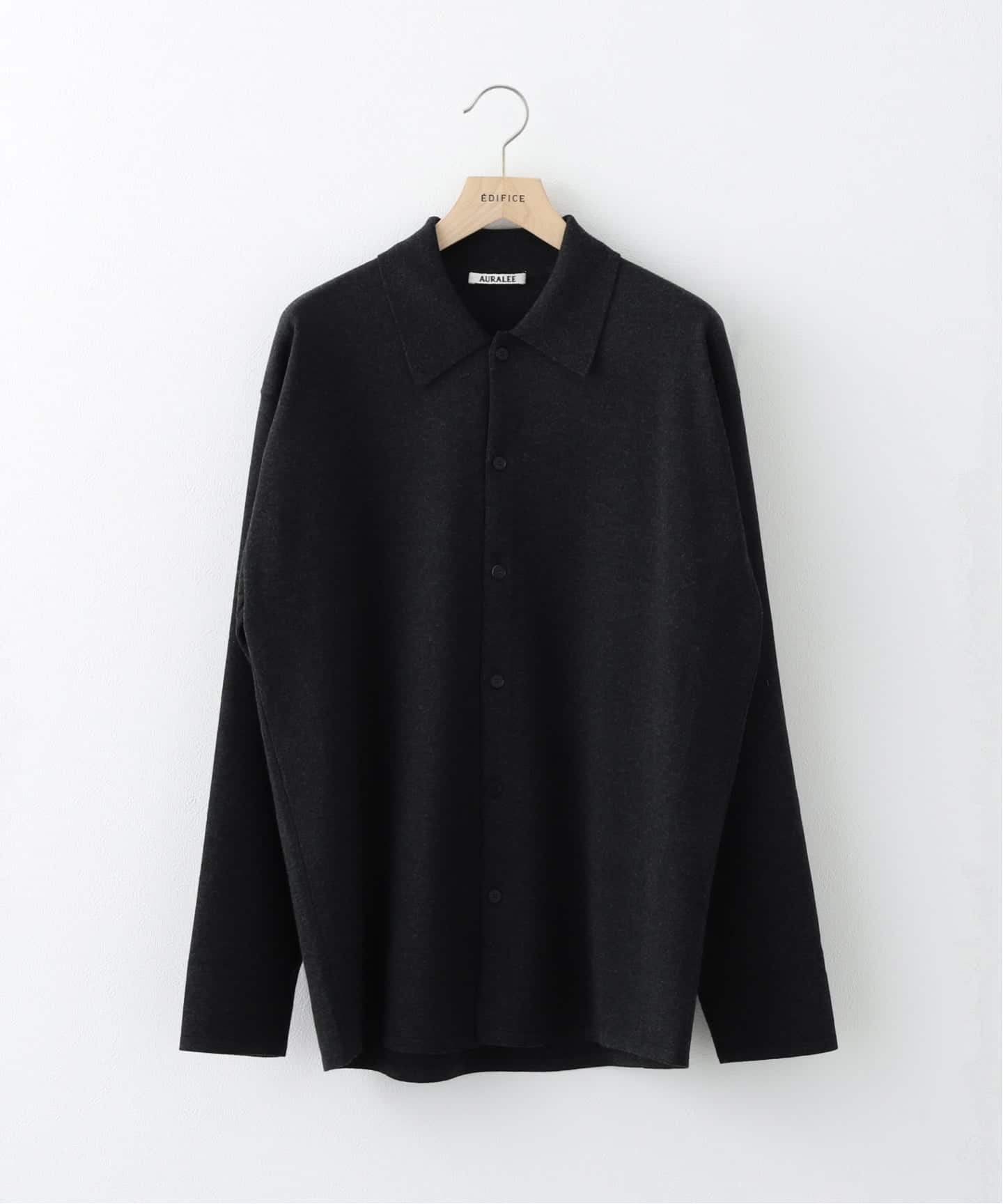 AURALEE (オーラリー) HIGH TWIST WOOL KNIT SHIRT カーディガン