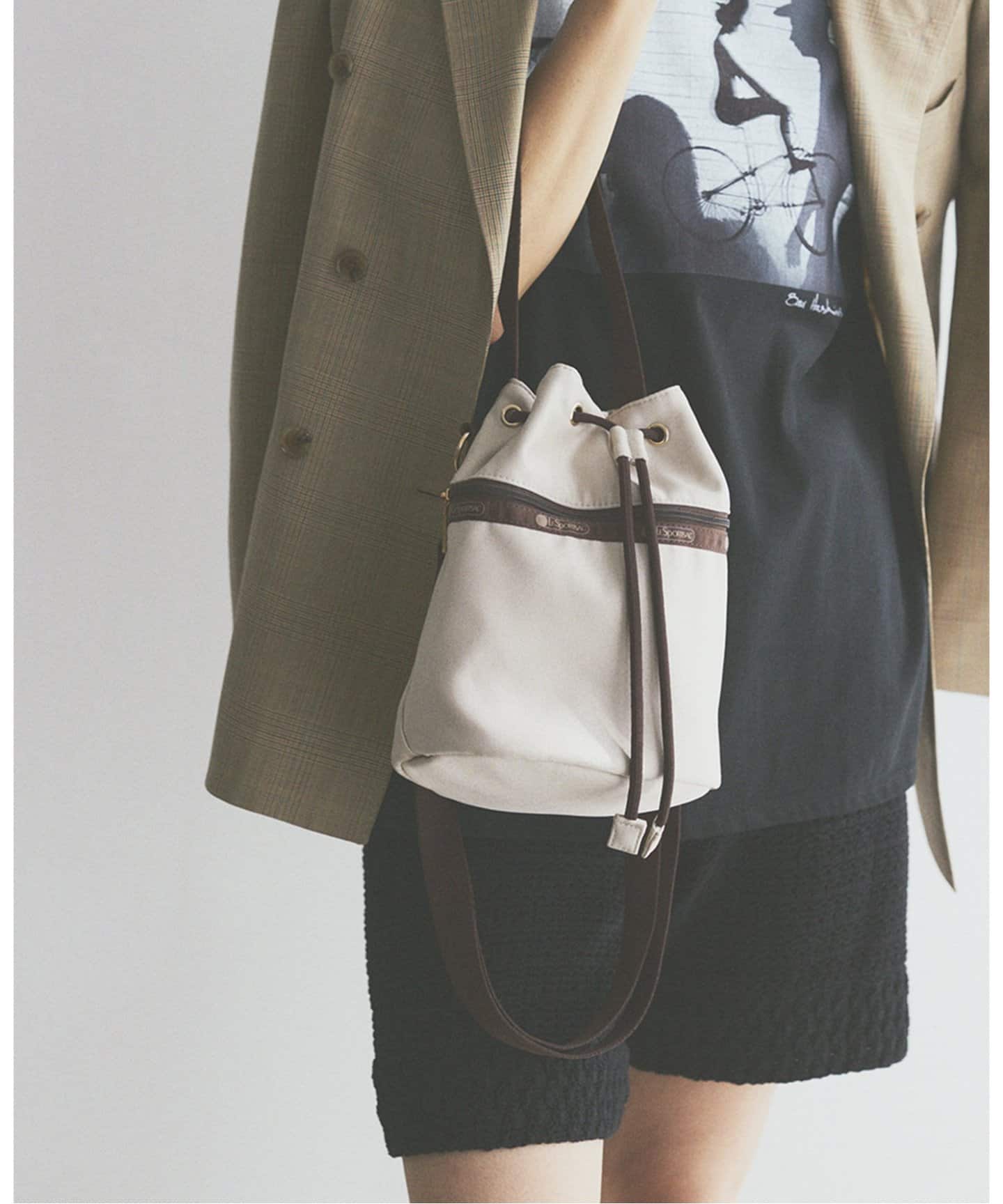 LeSportsac/レスポートサック × IENA ENFANT Drawstring Bucket Bag