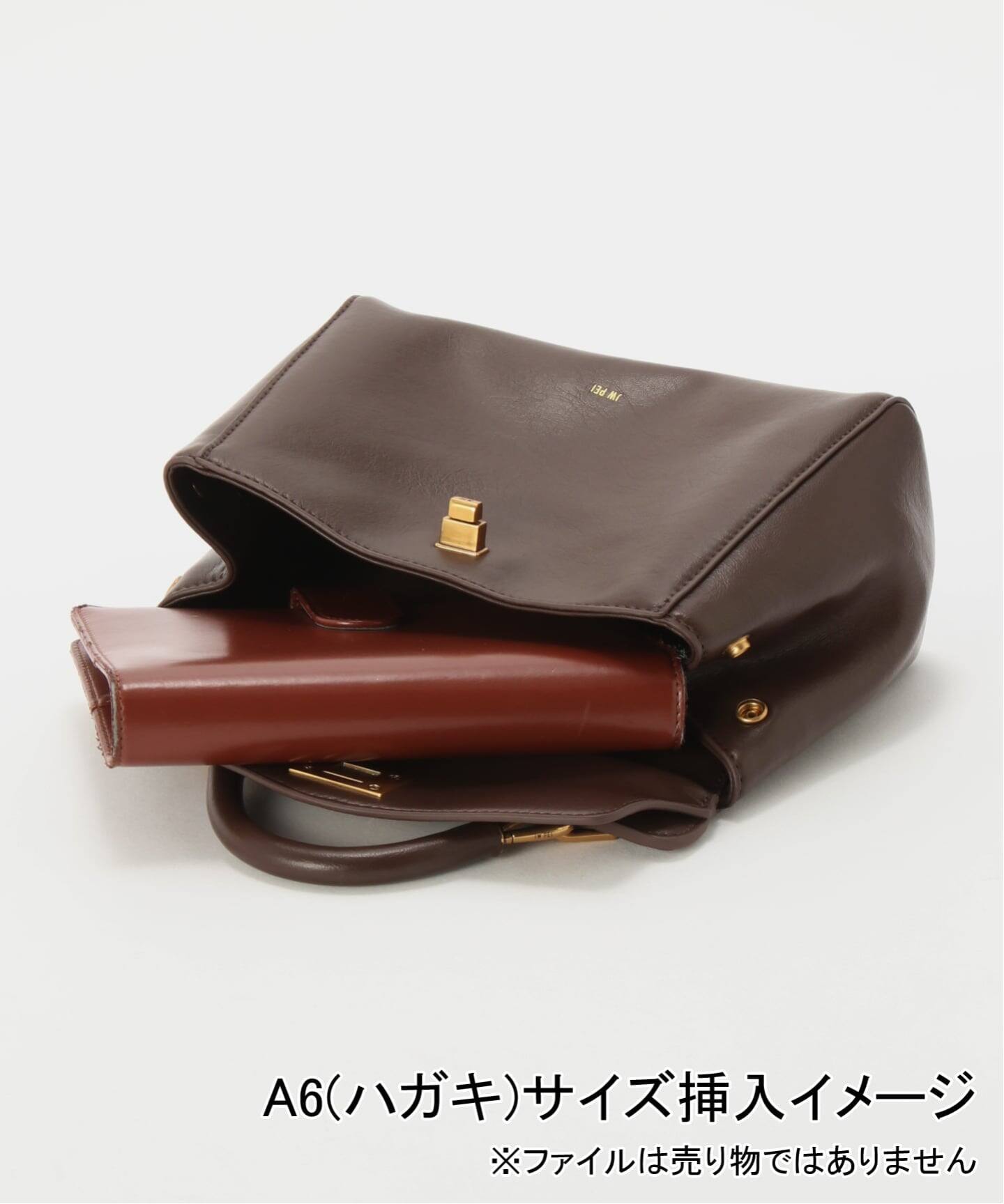JW PEI / ジェイダブリュー ペイ】Lucia Classic Top Handbag(BRN