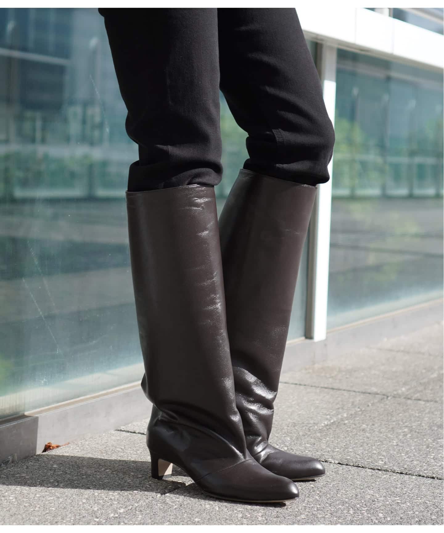 NEBULONI E./ネブローニ】leather long boots（ロングブーツ）｜AP