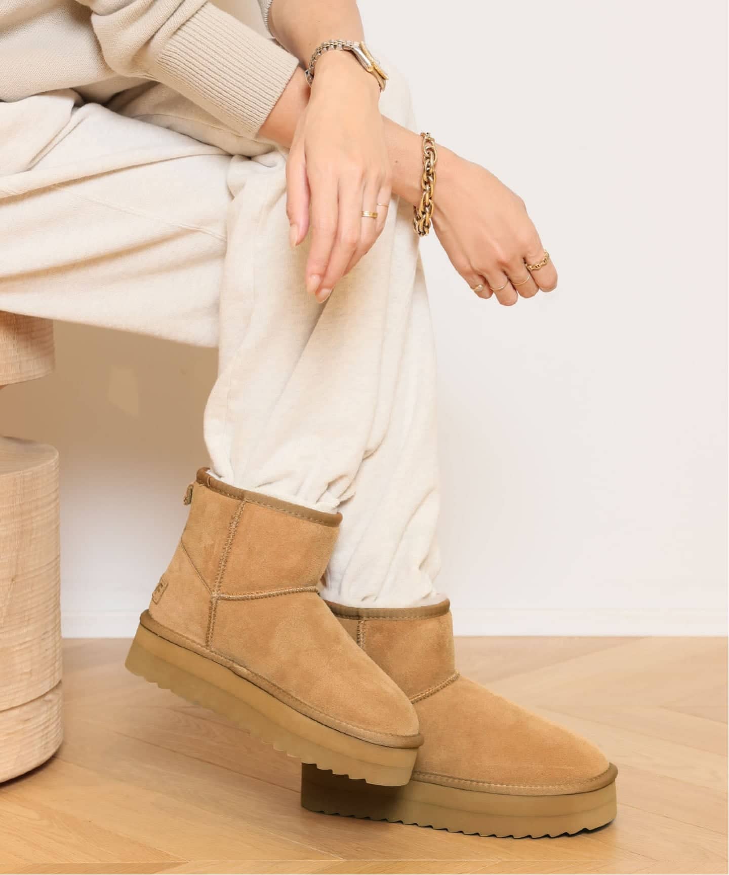 COLORS OF CALIFORNIA/カラーズオブカリフォルニア】MOUTON ブーツ