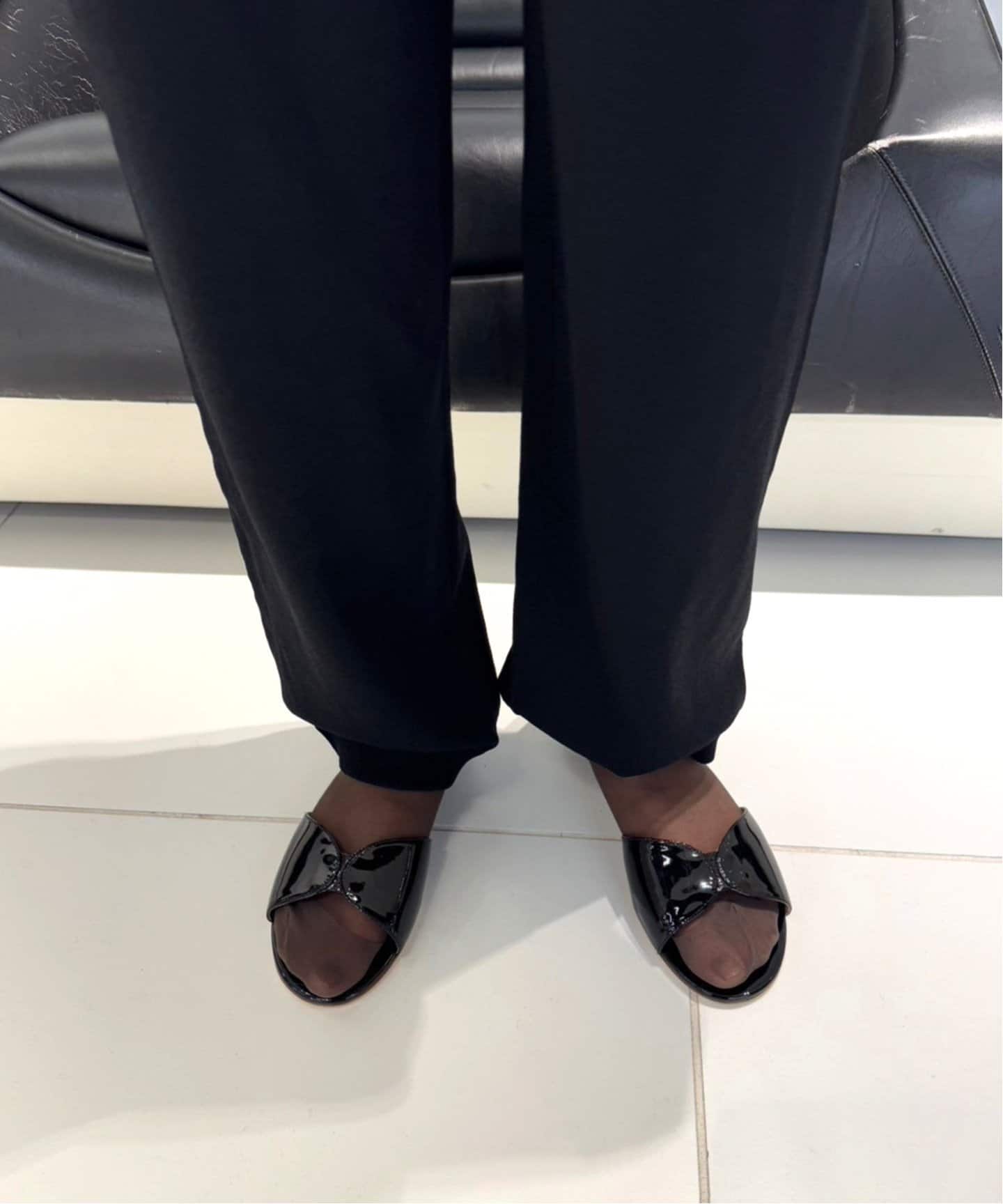 FABIO RUSCONI / ファビオルスコーニ】リボンフラットサンダル