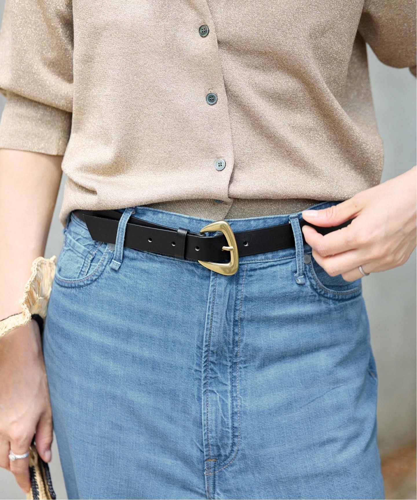 追加2》MAISON BOINET / メゾンボワネ 25mm belt ベルト（ベルト