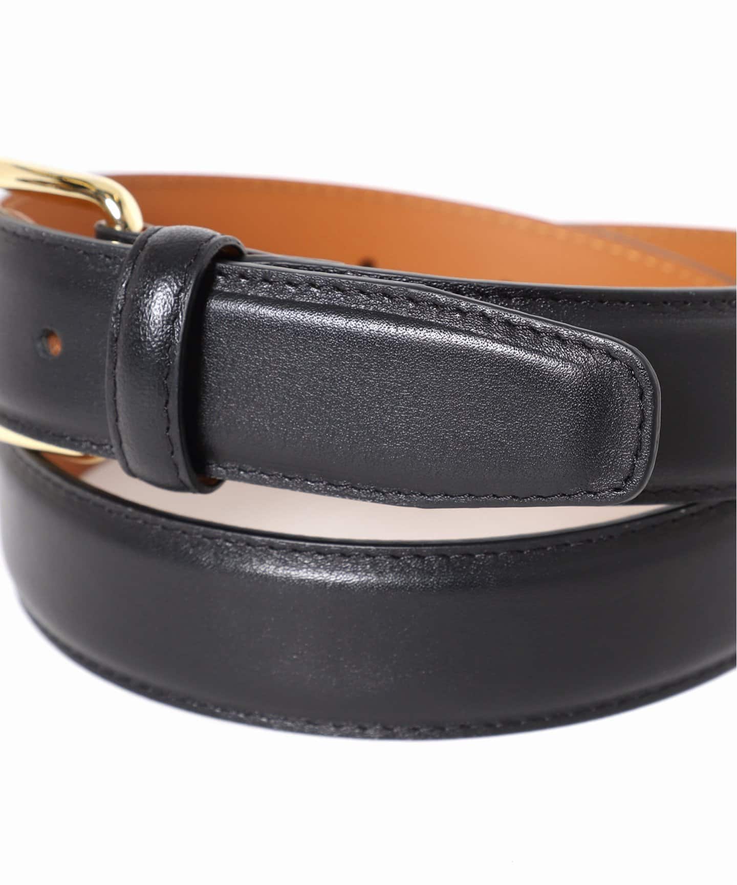追加6》【MAISON BOINET】30 mm belt in nappa leather lined cru