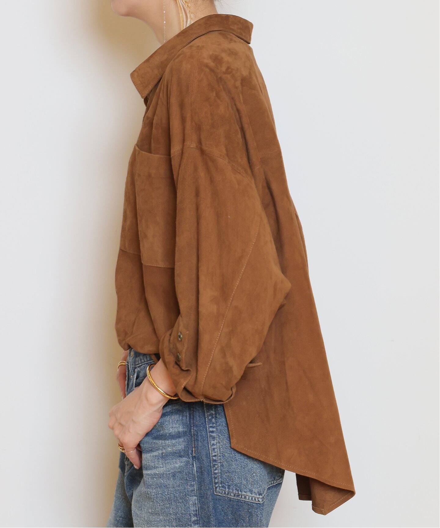 OneTeaSpoon/ワンティースプーン】SUEDE DARIA シャツジャケット