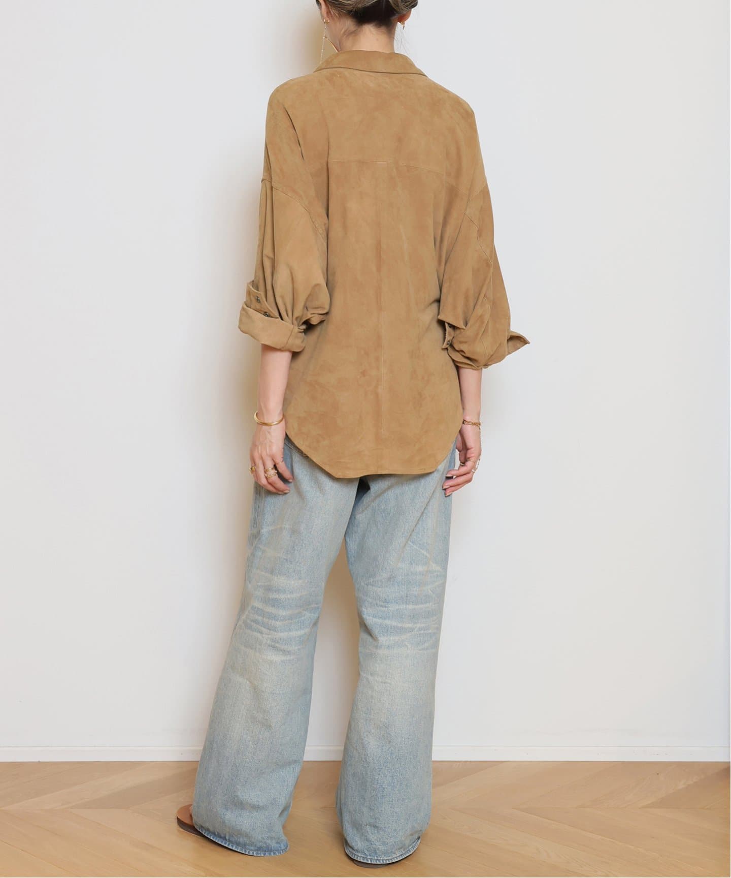 OneTeaSpoon/ワンティースプーン】SUEDE DARIA シャツジャケット