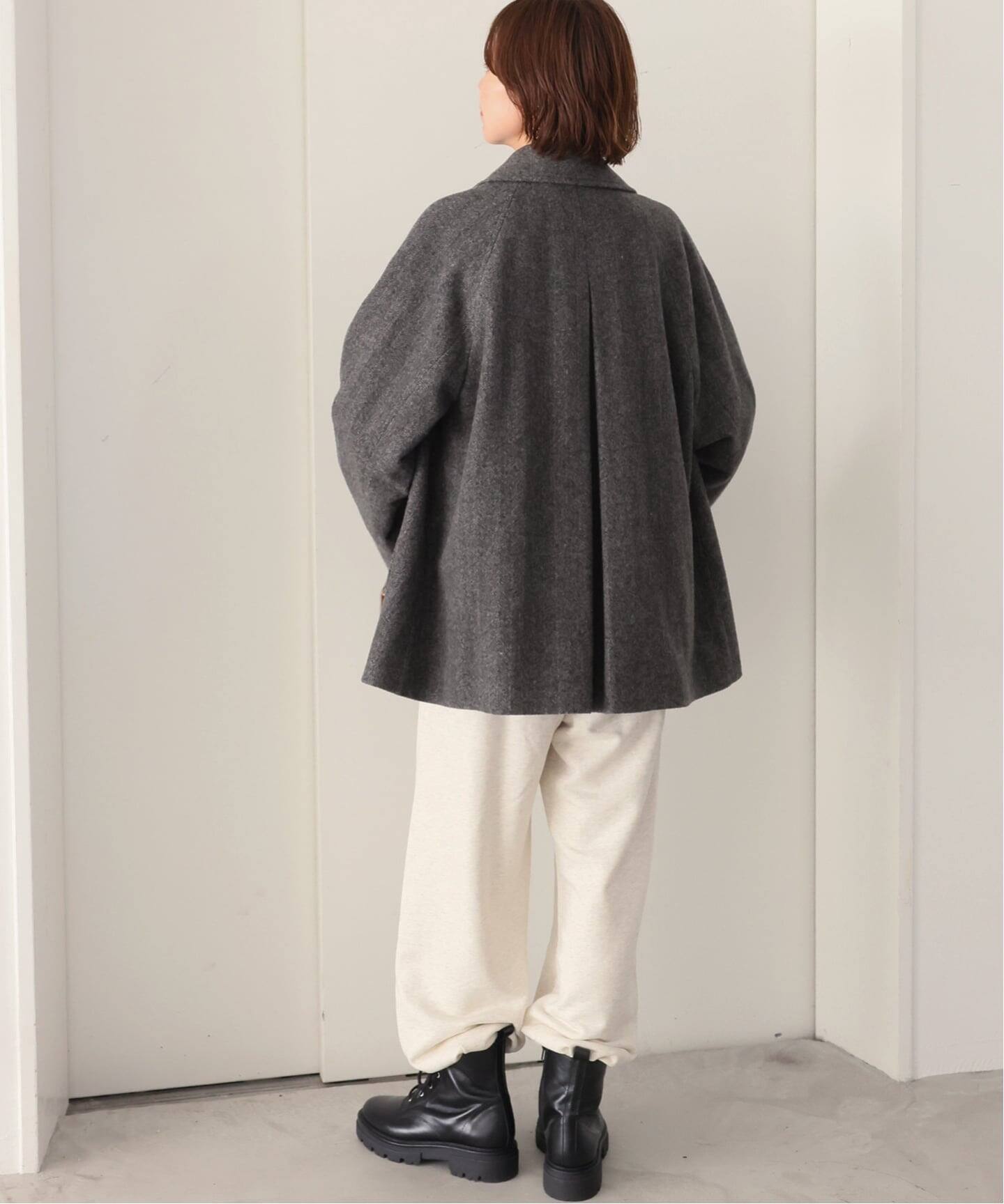 追加》尾州ウールスーパー100Aラインコート（ステンカラーコート