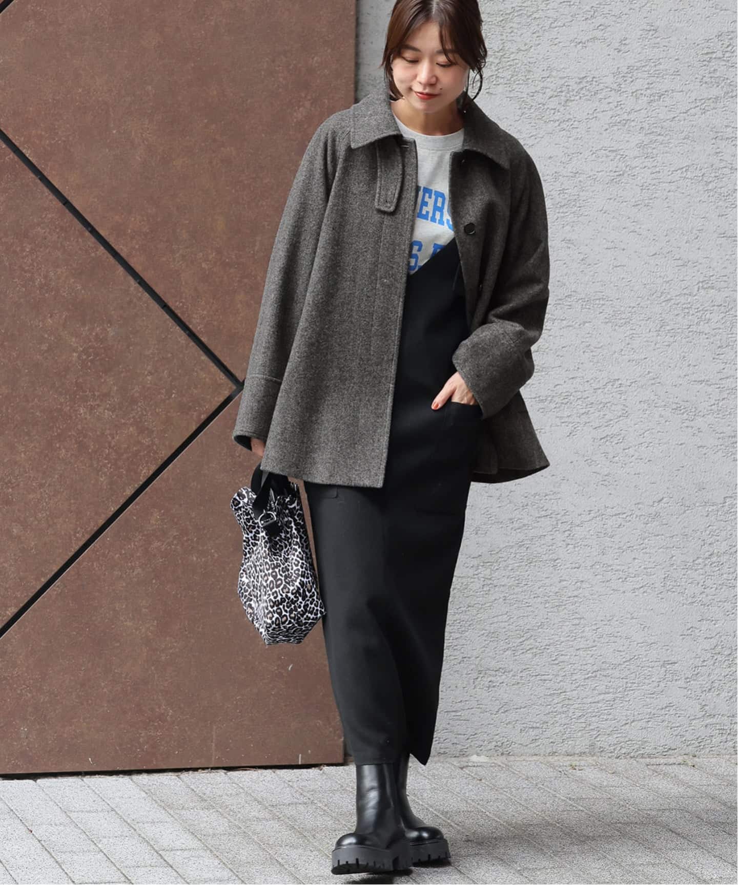 追加》尾州ウールスーパー100Aラインコート（ステンカラーコート