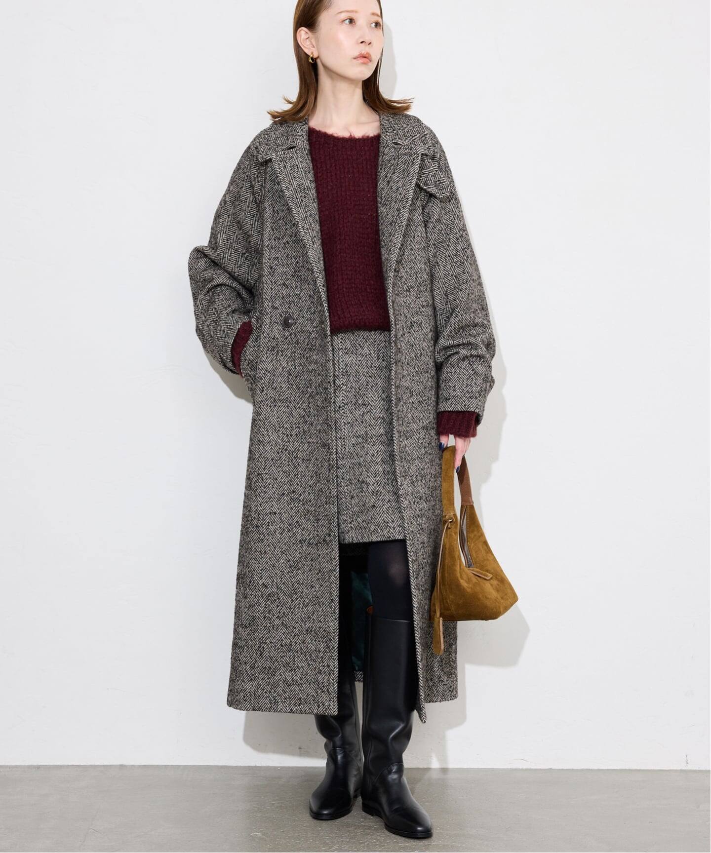 ツイードステンカラーコート（ステンカラーコート）｜SLOBE IENA