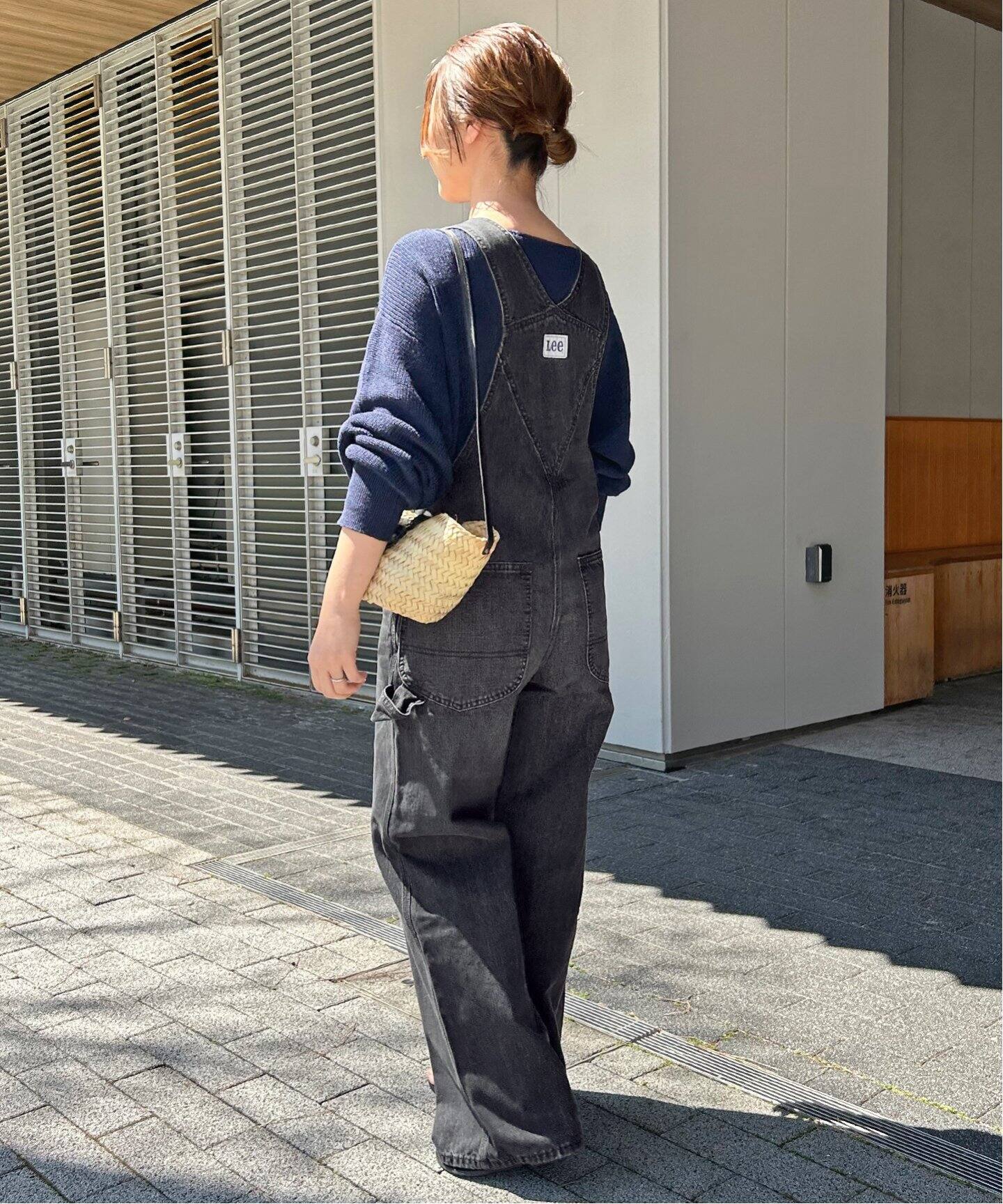 LEE/リー ブラックオーバーオール LL6294（サロペット／オーバーオール