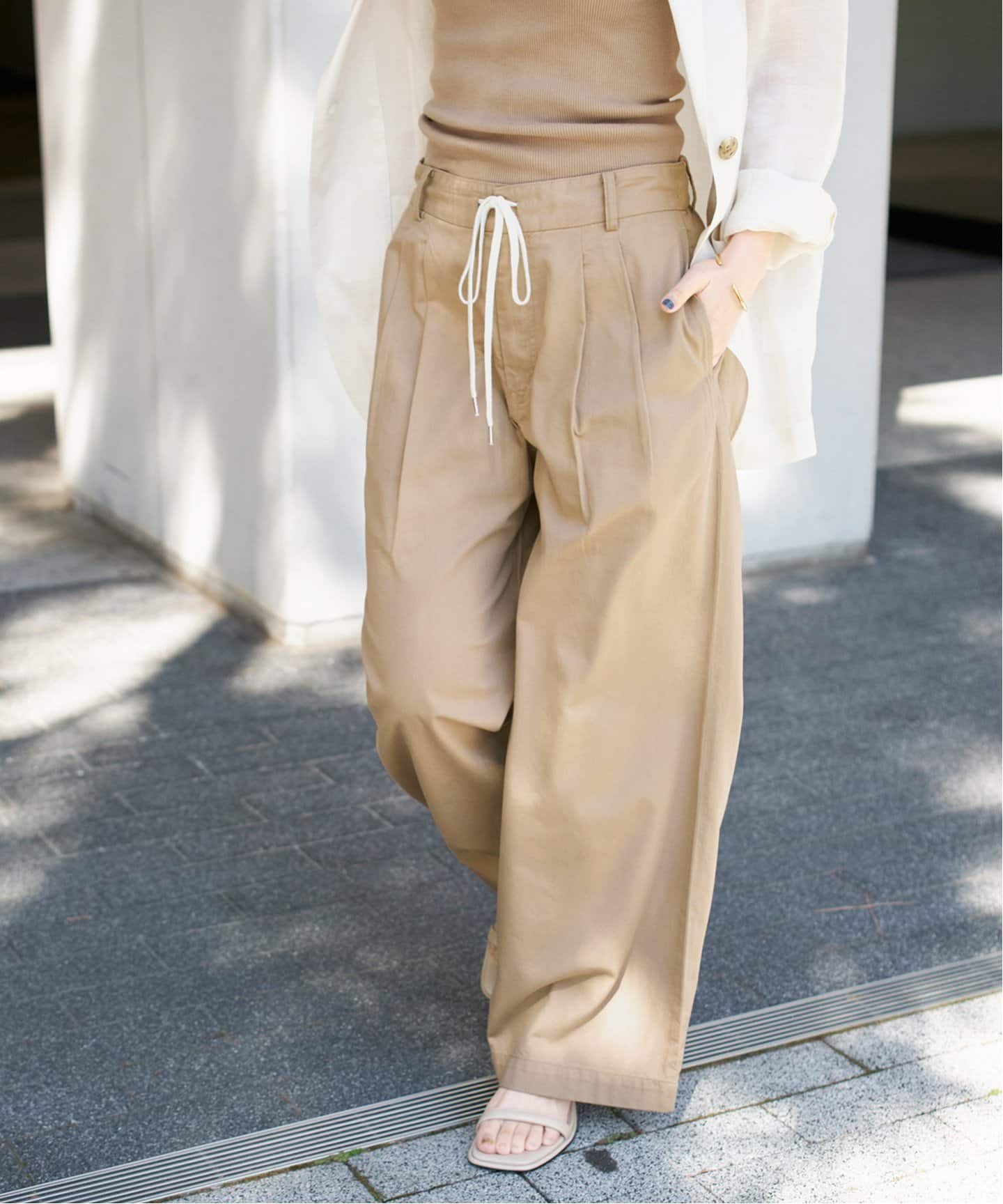 コットンレーヨンドロストフレアパンツ（その他パンツ）｜Spick and