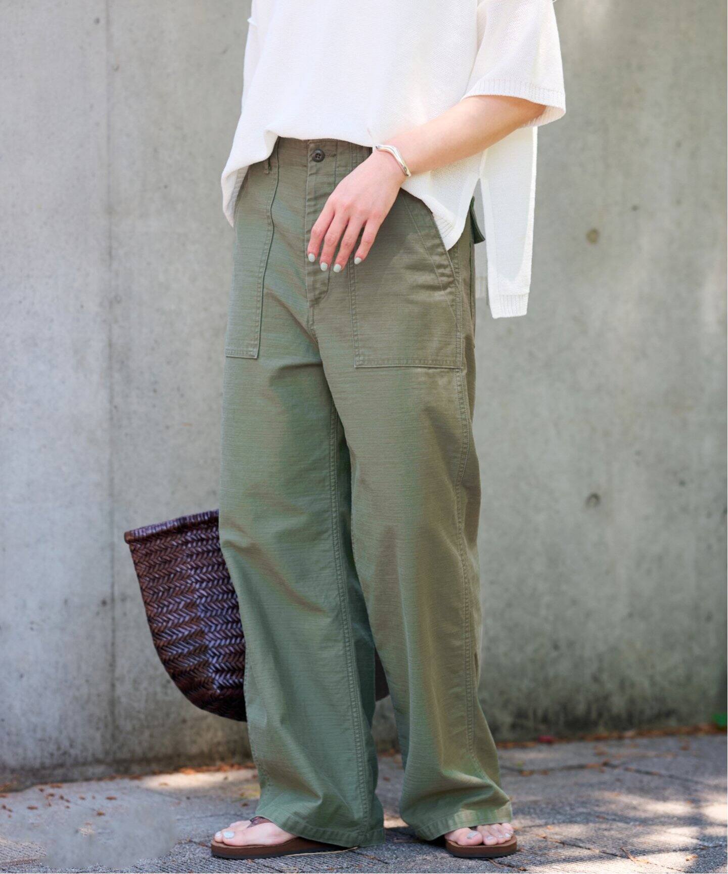 ≪追加≫バックサテンベイカーパンツ（カーゴパンツ）｜FRAMeWORK