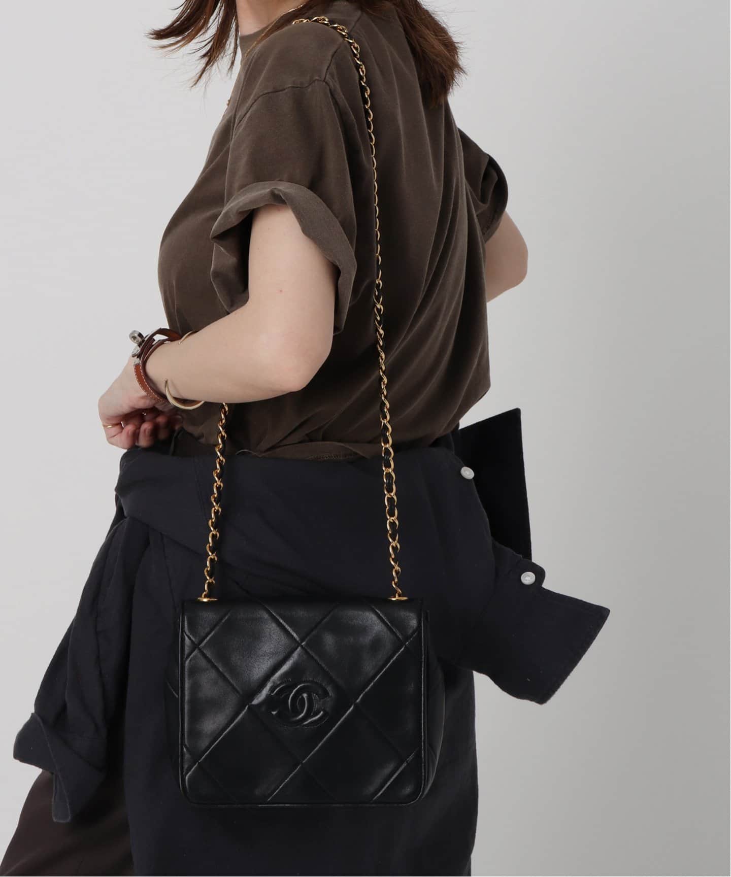 VINTAGE CHANEL/シャネル】 Matelasse チェーンショルダーバッグ