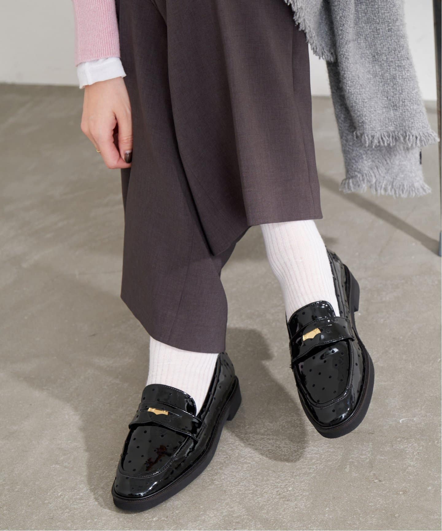 エナメルドットコインローファー（ローファー）｜LE TALON（ル タロン