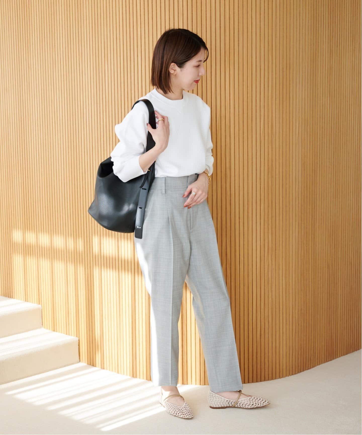 追加》スクエアクロシェストラップフラット（フラットシューズ）｜LE