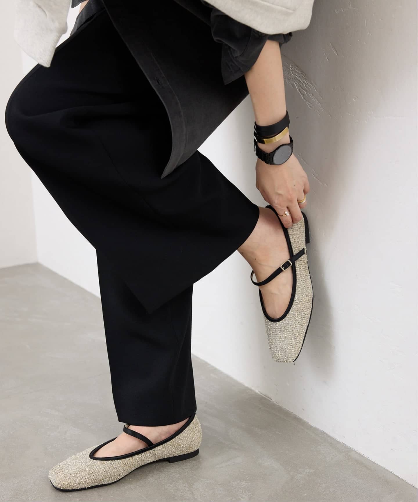 追加2》スクエアソフトメリージェーン（フラットシューズ）｜LE TALON