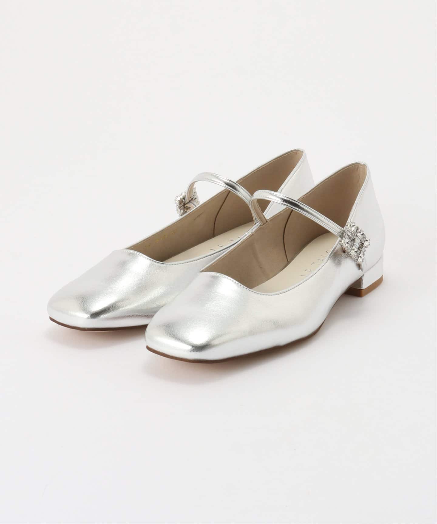 スクエアビジューベルトメリージェーン（バレエシューズ）｜LE TALON