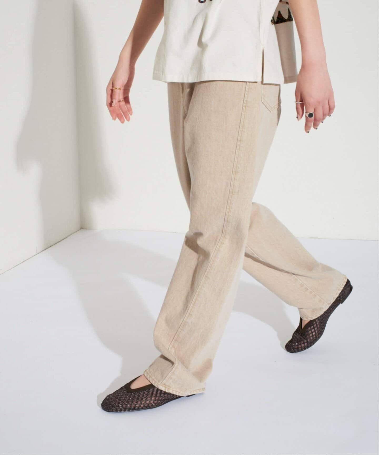 追加2》GRISEビッグメッシュメリージェーン（フラットシューズ