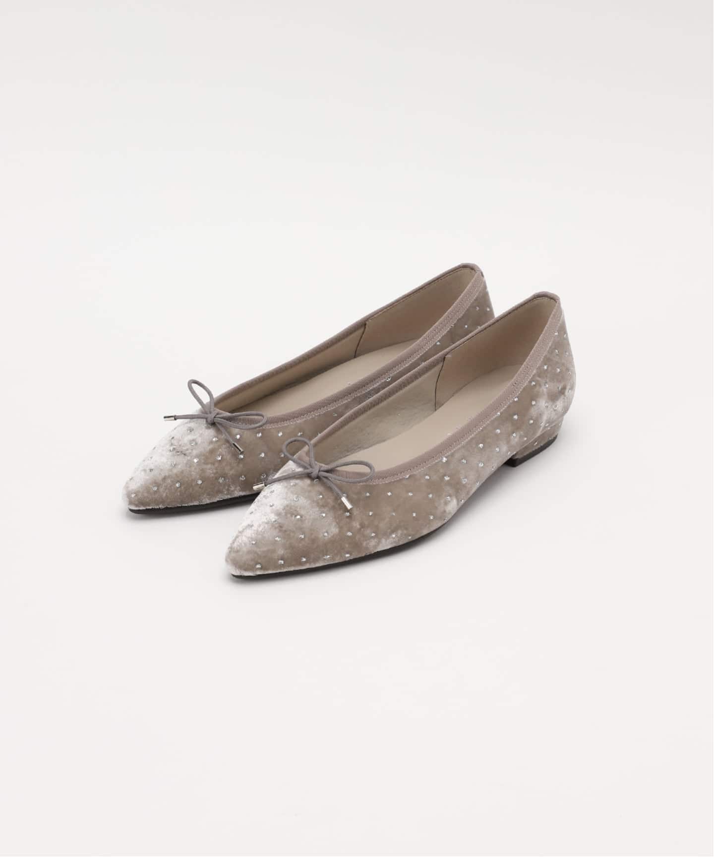 追加》ポインテッドグリッタードットバレエ（バレエシューズ）｜LE