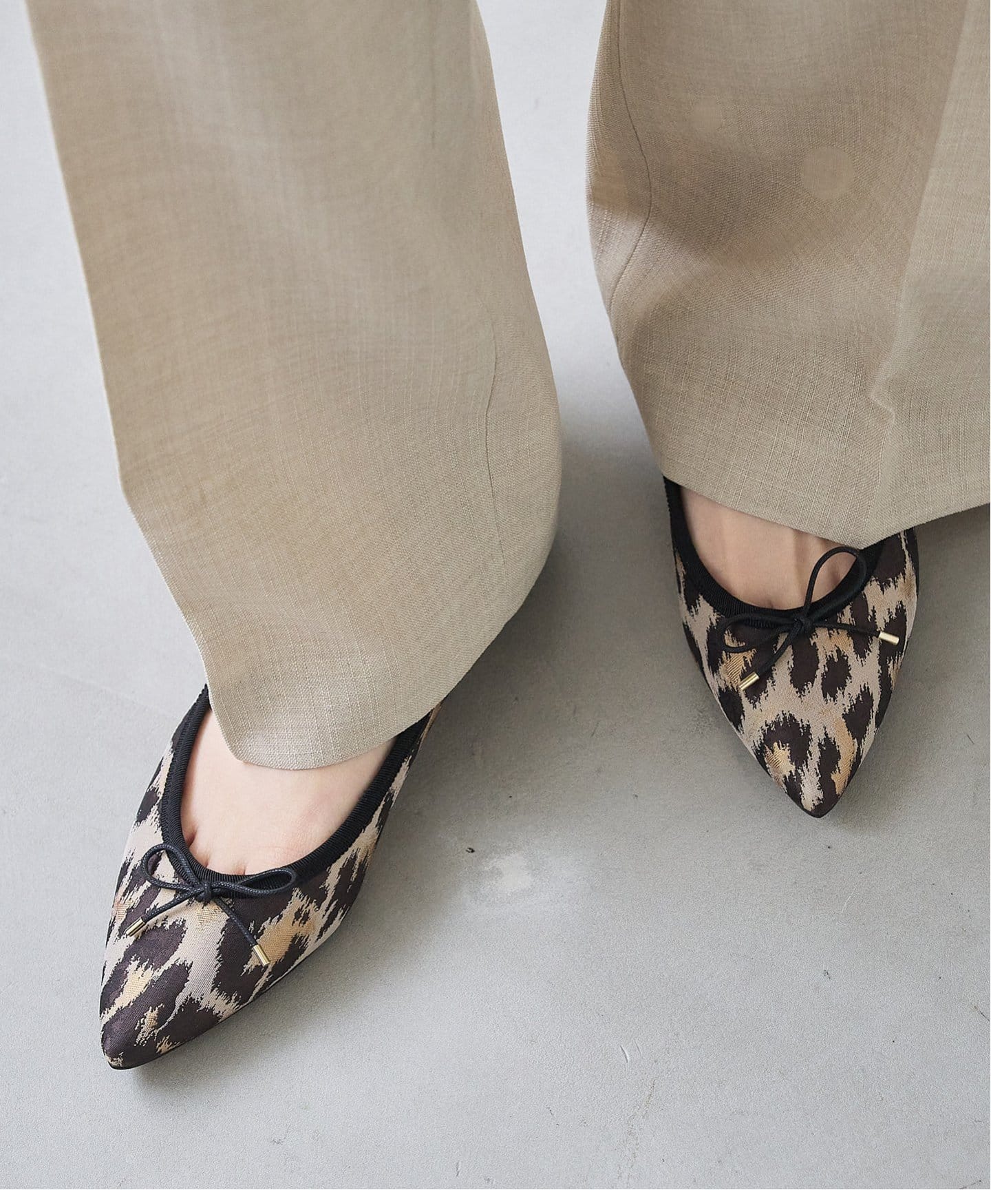 ポインテッドレオパードバレエ（バレエシューズ）｜LE TALON（ル