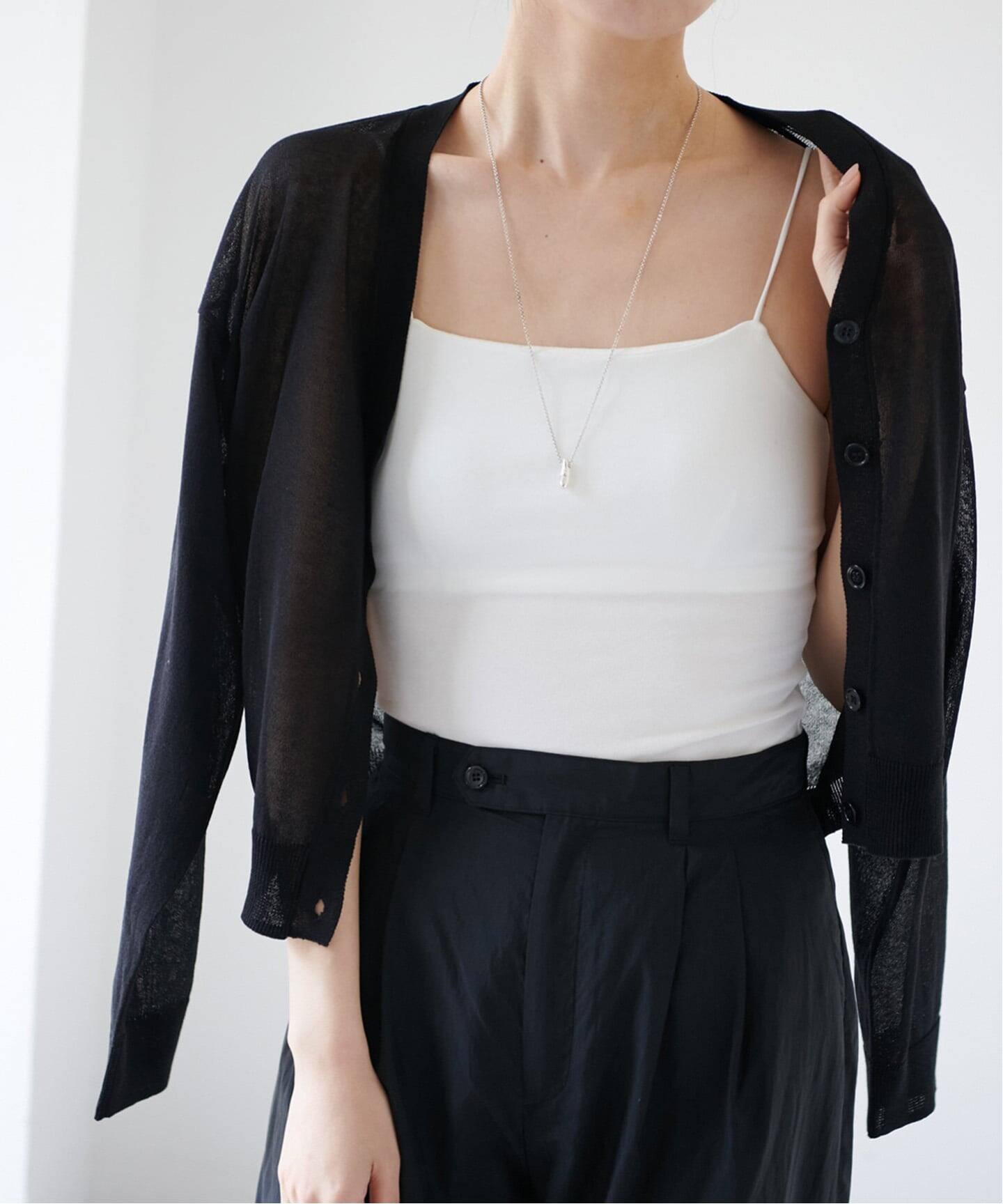 追加3》オーガニックコットン混 ストレッチブラキャミソール