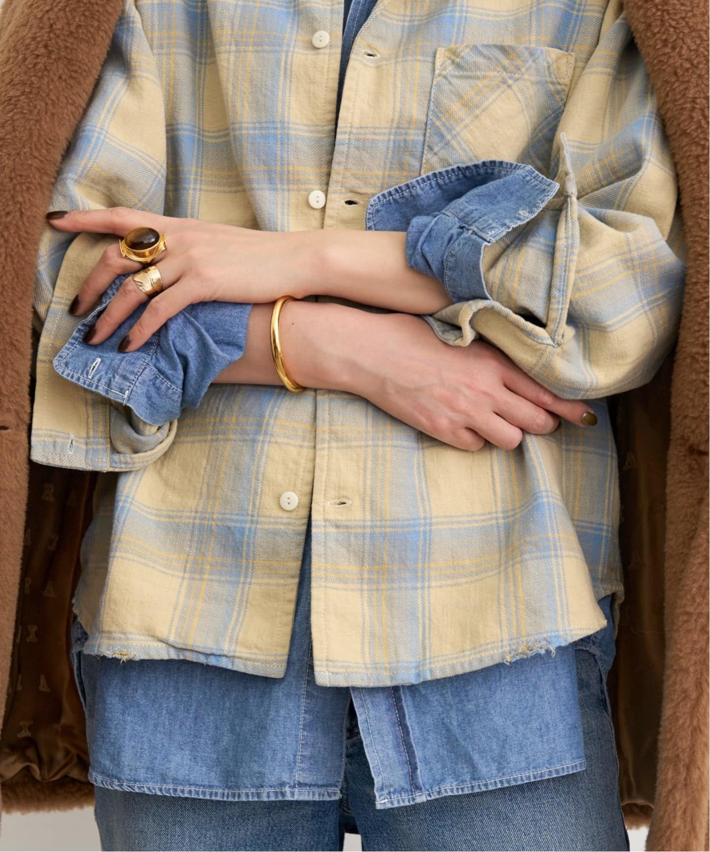 REMI RELIEF/レミ レリーフ】 VINTAGE CHECK SHIRTS（シャツ／ブラウス