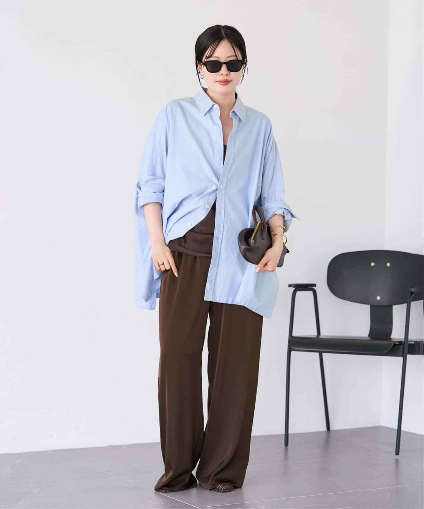 追加》Light OX Poncho シャツ（シャツ／ブラウス）｜Plage