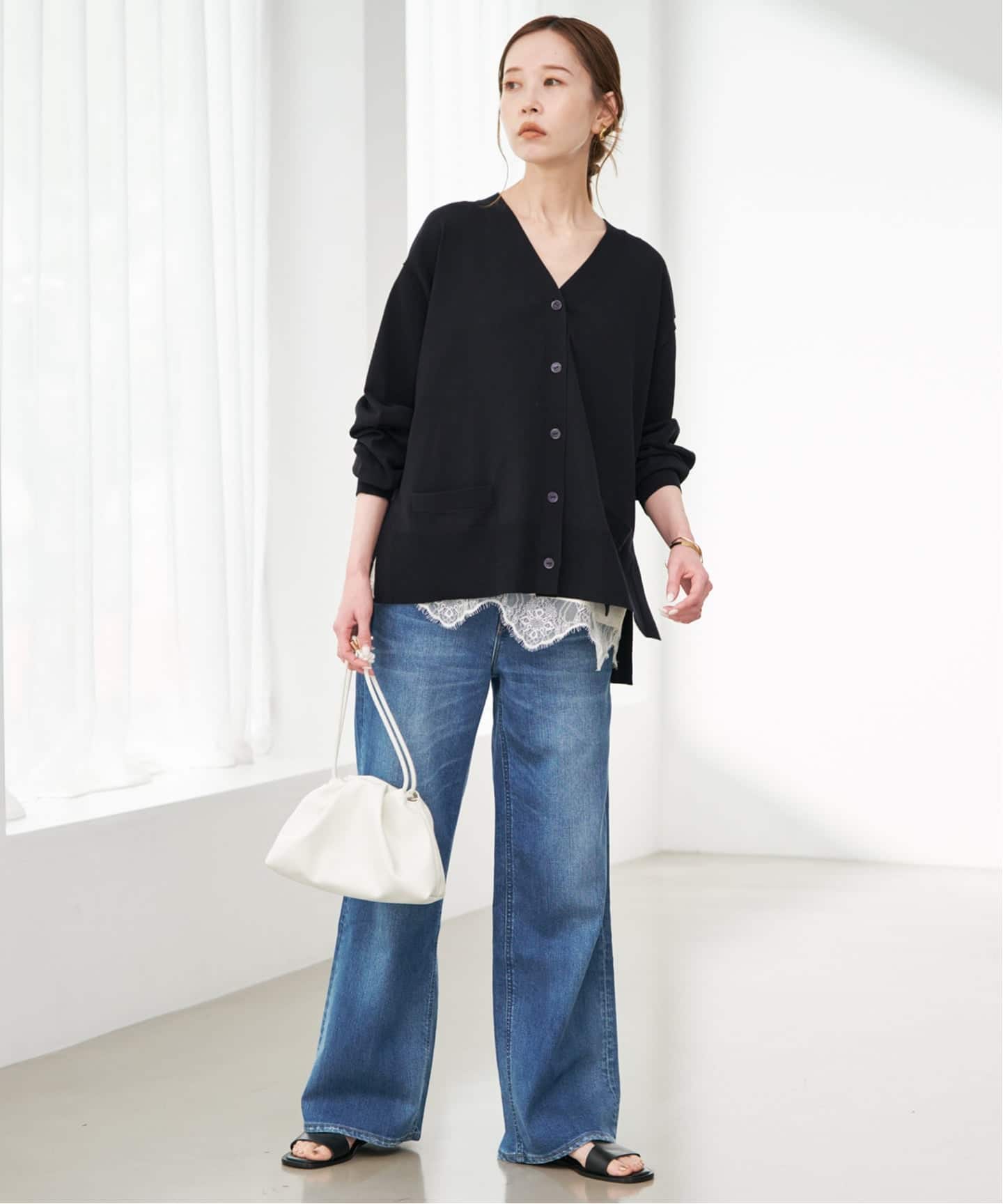 追加2予約》サテンレースキャミソール（キャミソール）｜SLOBE IENA