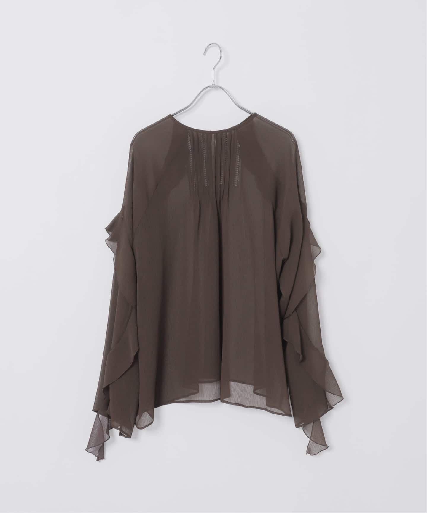 WEB&ルミネ新宿店限定追加》【NOBLE×L'AUBE BLANC】楊柳フリル梯子刺繍