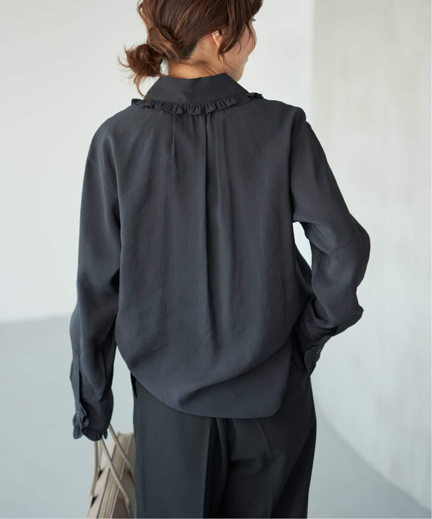 WEB限定 / 追加》フリルカラーブラウス（シャツ／ブラウス）｜Spick